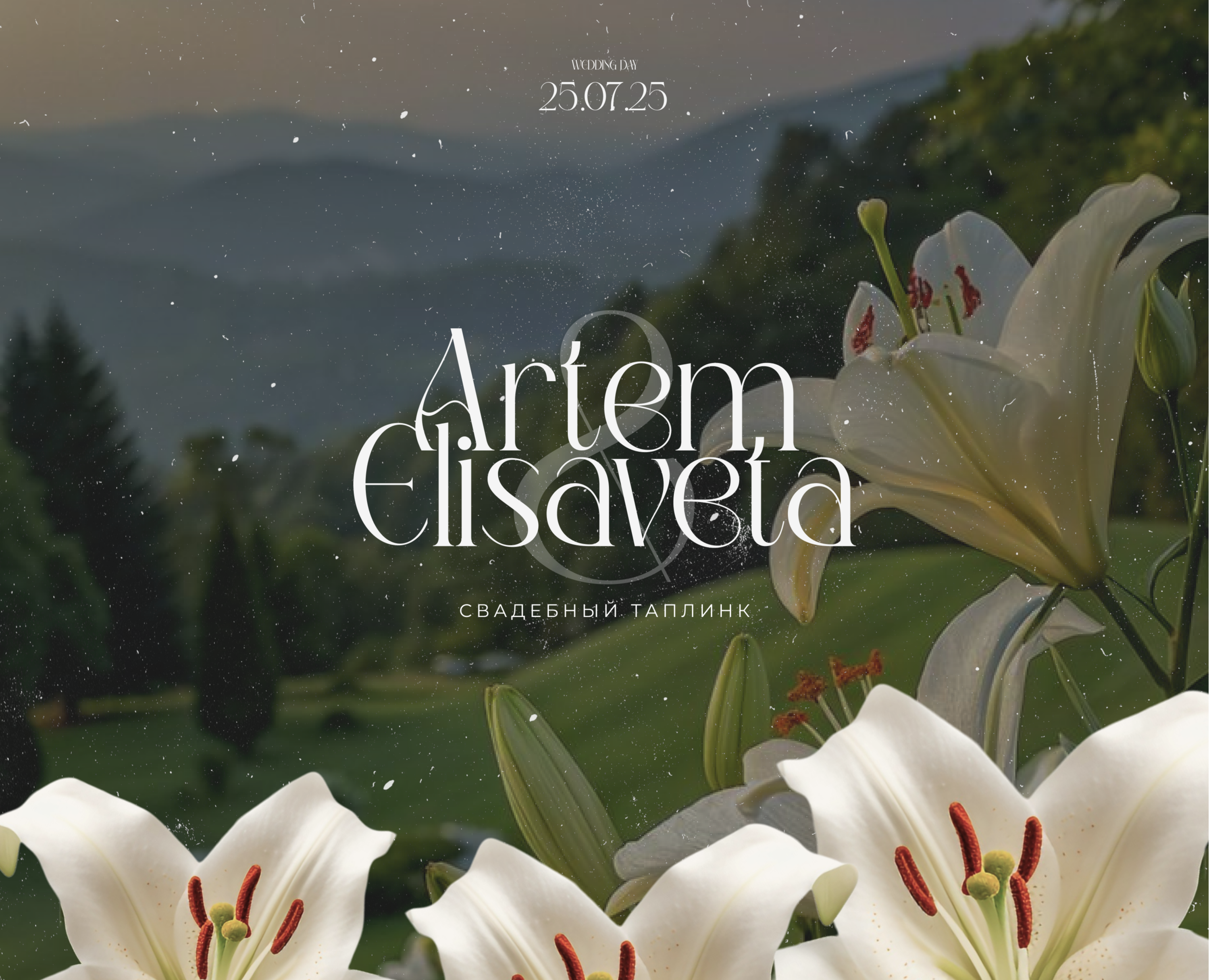 Свадебный таплинк | Свадебное пригласительное — Интерфейсы на Dprofile