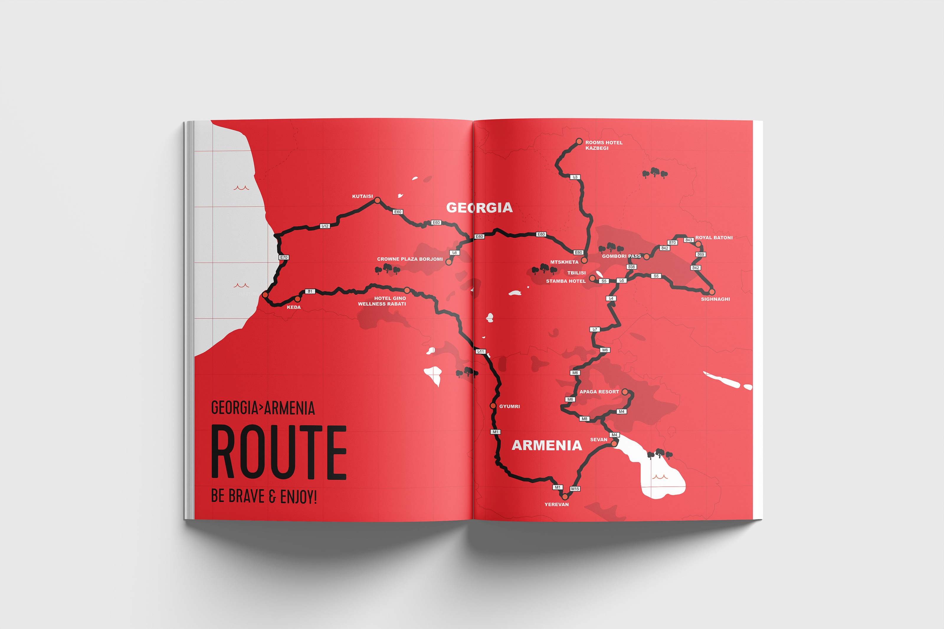 Be Brave. Road book. Georgia-Armenia — Изображение №2 — Графика на Dprofile
