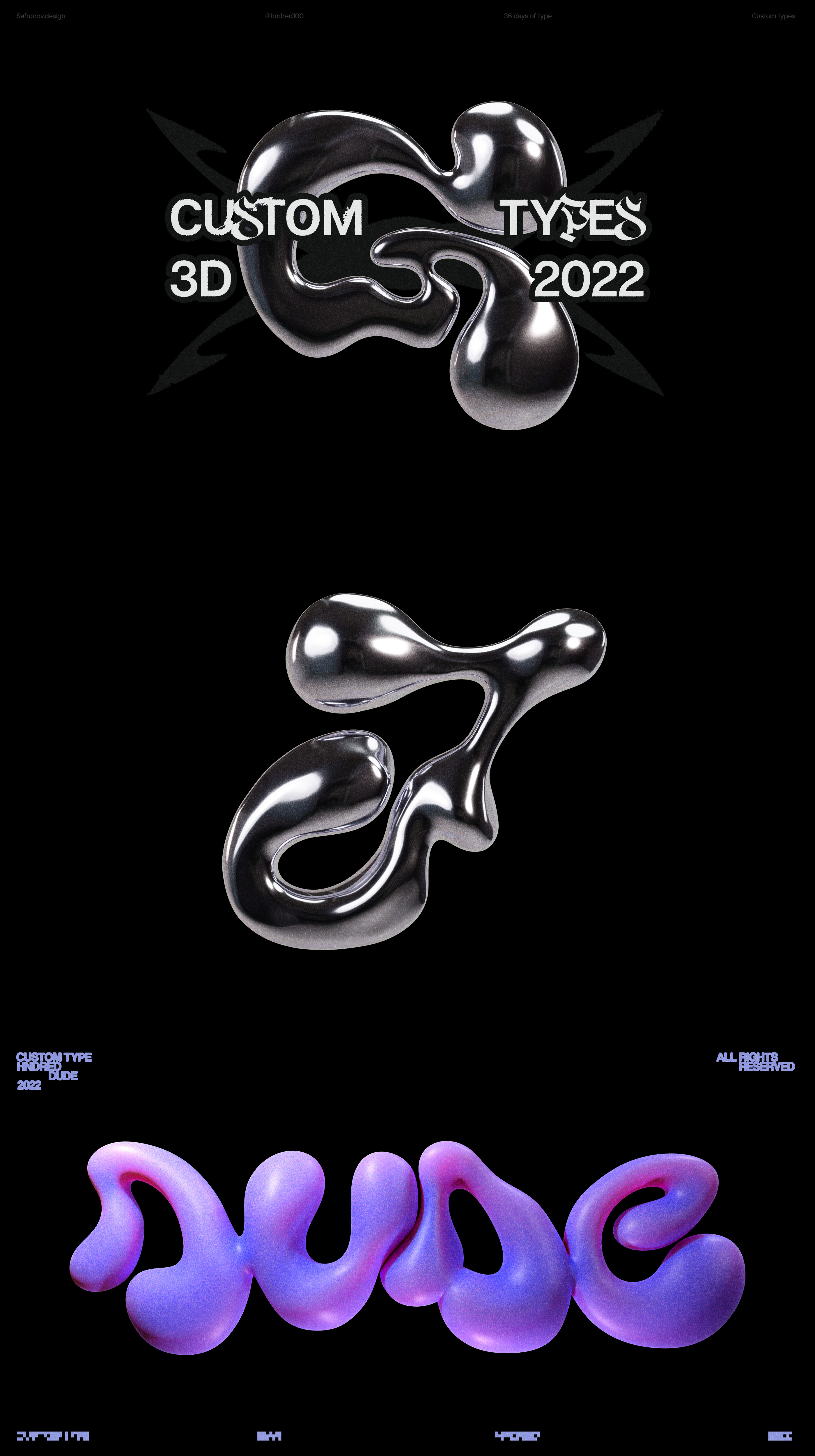 Custom Types // 3D — Selected works — Изображение №1 — Графика, 3D на Dprofile