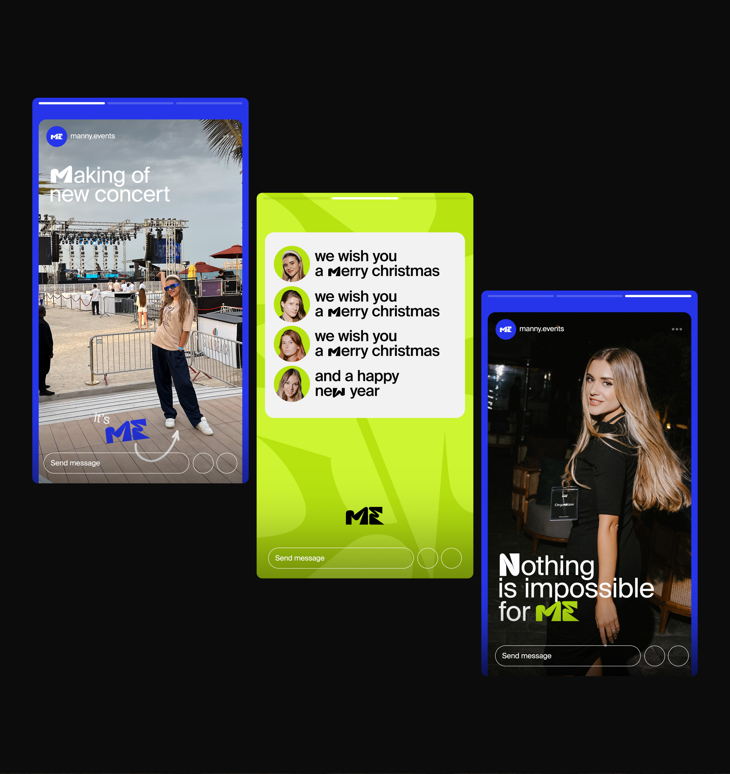 Manny Events - айдентика — Изображение №5 — Брендинг на Dprofile