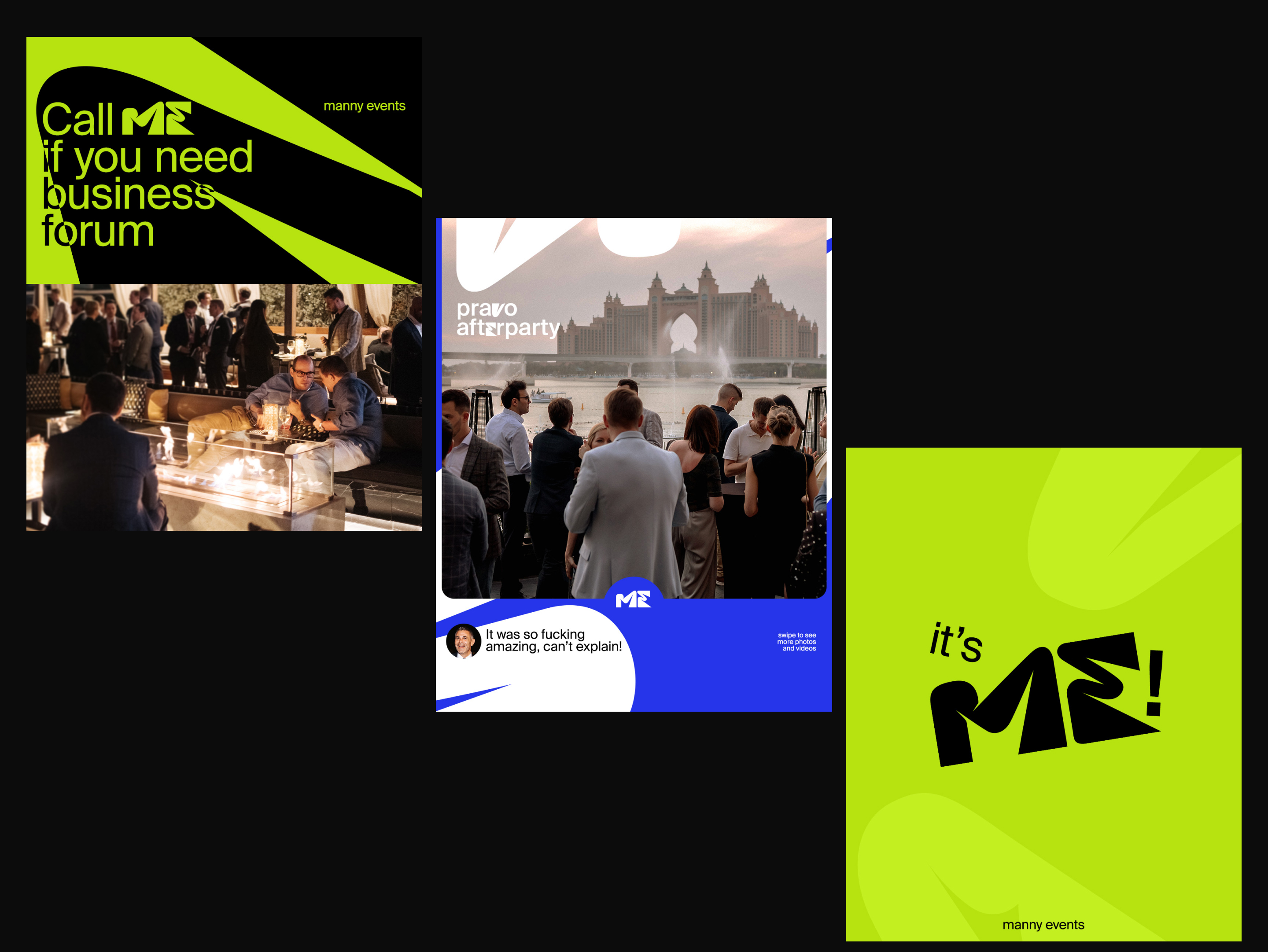 Manny Events - айдентика — Изображение №11 — Брендинг на Dprofile
