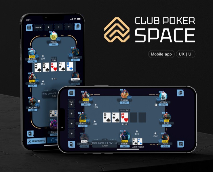 Мобильный покер Club poker space — Интерфейсы на Dprofile