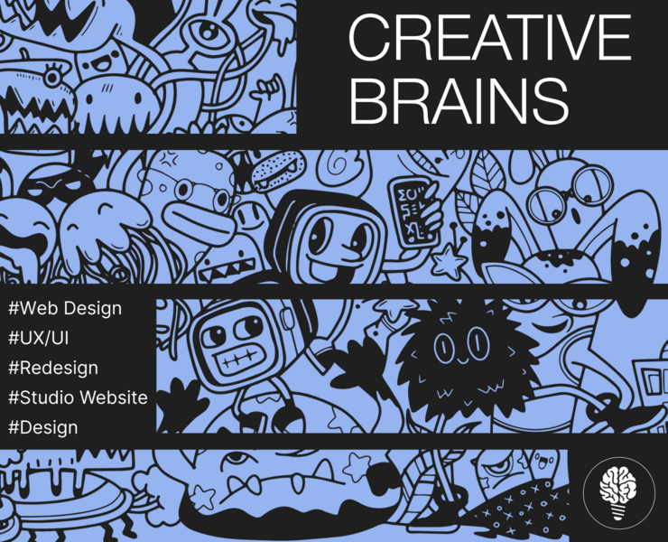 Studio website Creative Brains — Интерфейсы на Dprofile