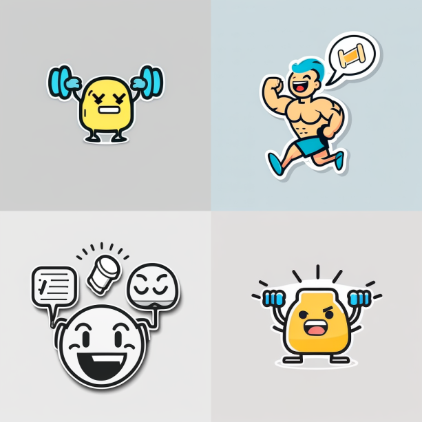 Разработка стикеров для мессенжера с использованием AI — Изображение №1 — Иллюстрация, Графика на Dprofile