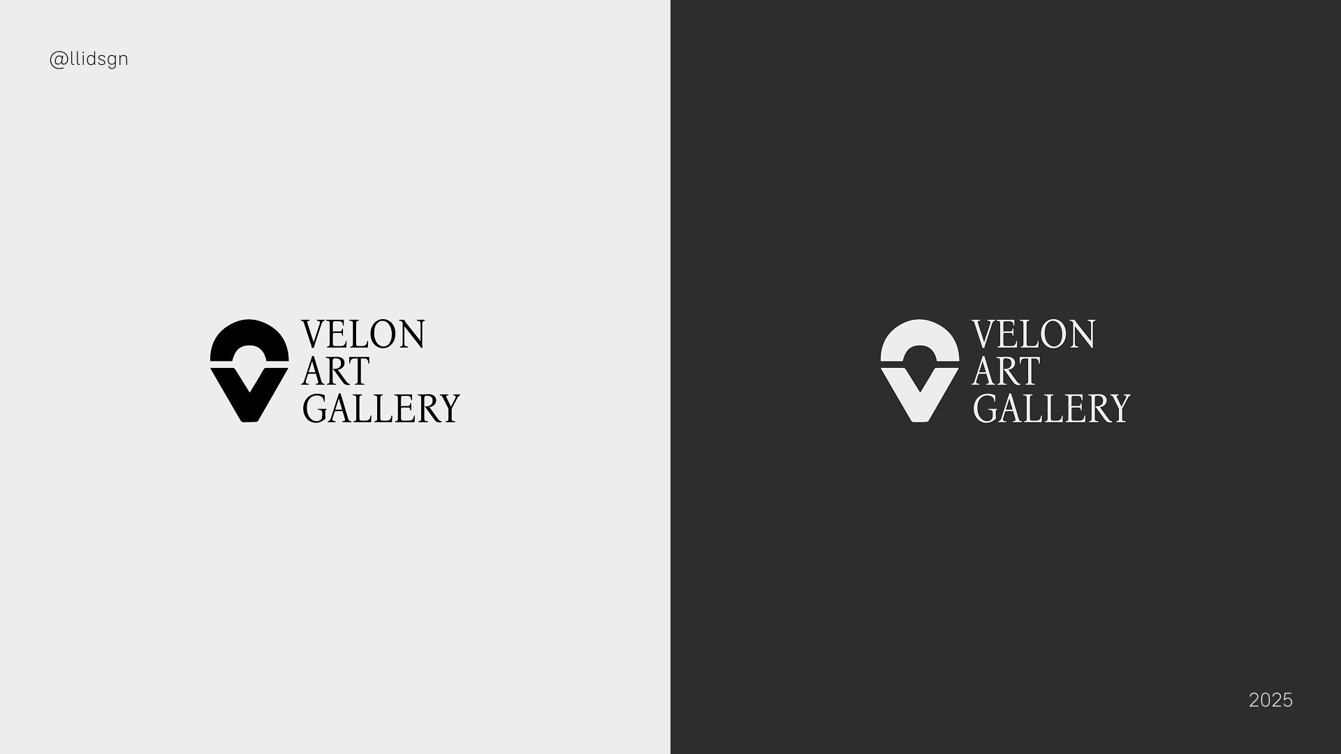Логотип выставочного пространства Velon Art Gallery — Изображение №3 — Брендинг на Dprofile
