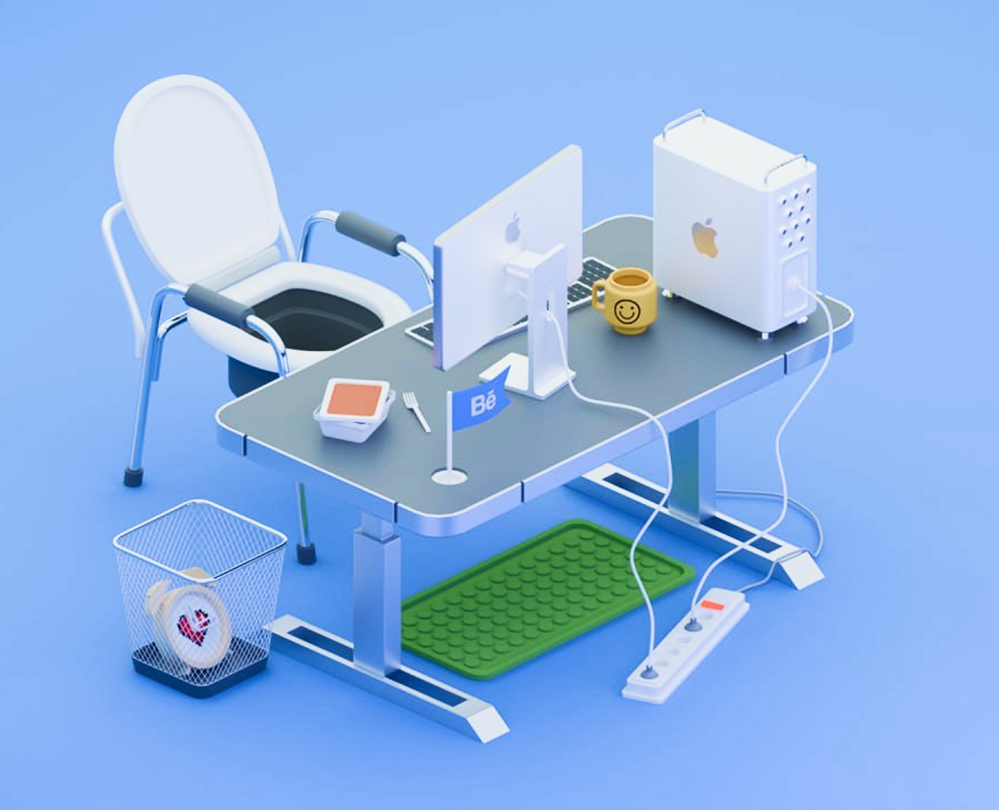 3D иллюстрация на Dprofile