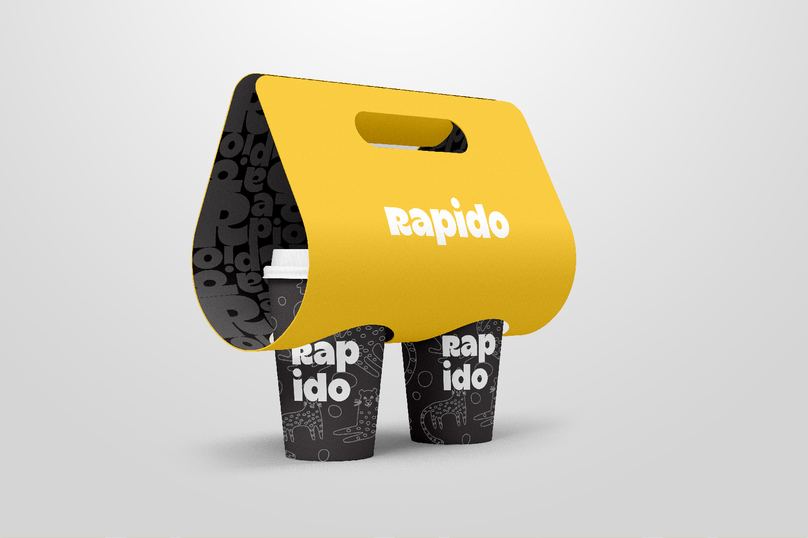 Логотип и айдентика для кофейни Rapido — Изображение №3 — Брендинг на Dprofile