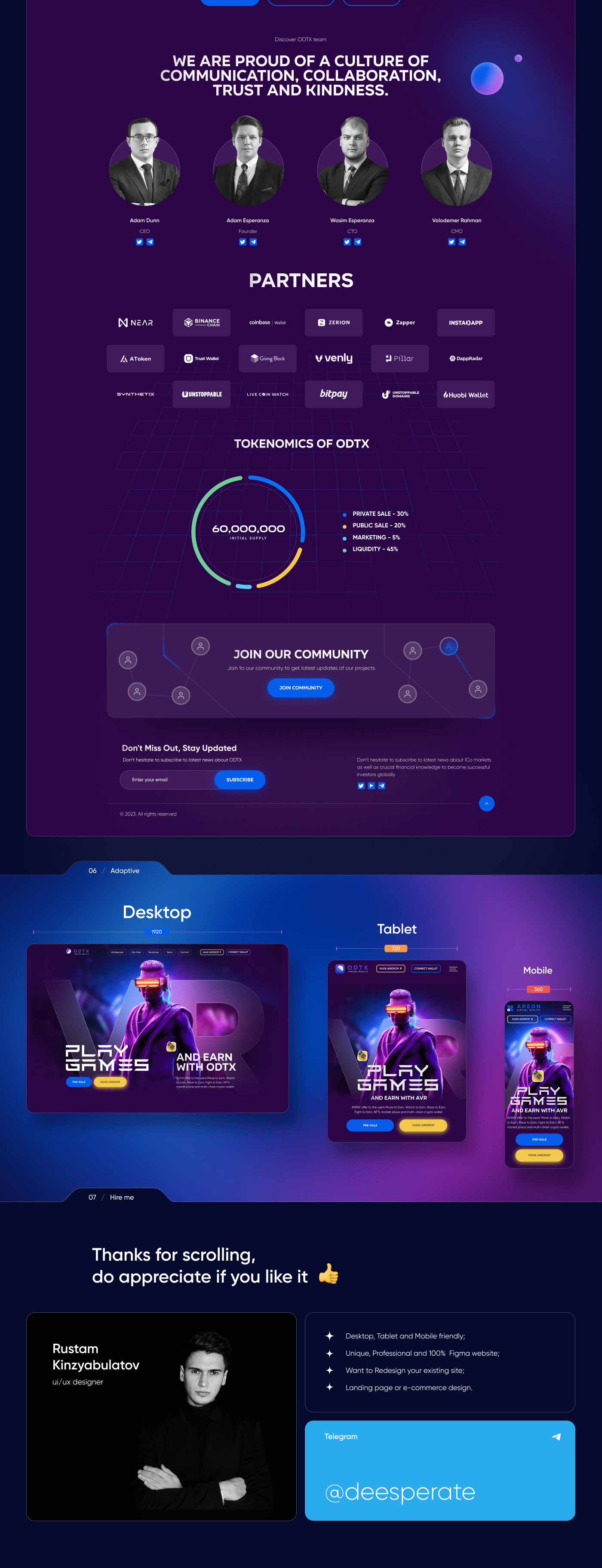 Odtx / Крипта (crypto, hyip) — Изображение №3 — Интерфейсы на Dprofile