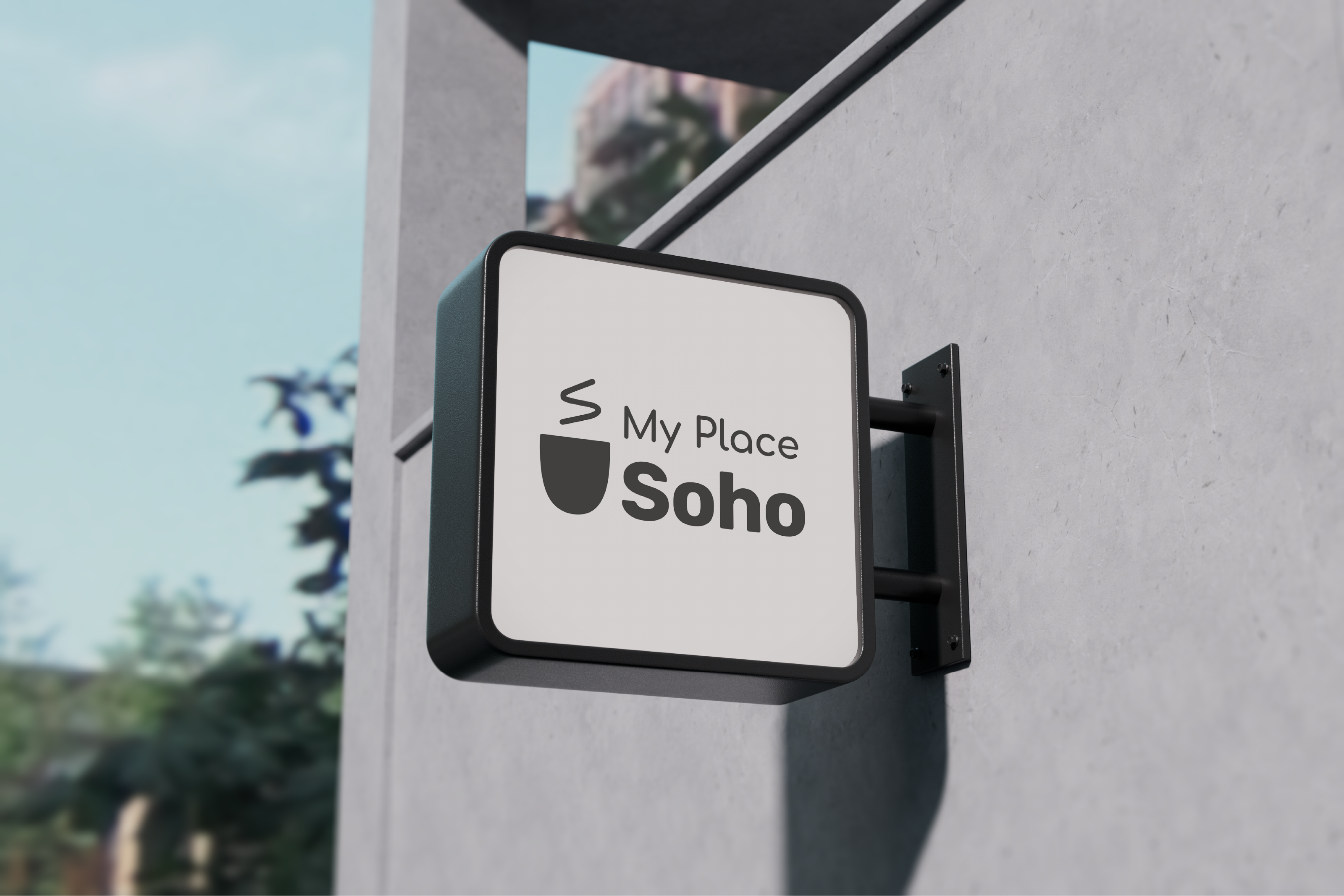 Логотип и минимальный фирменный стиль кофейни My Place Soho — Изображение №15 — Брендинг, Графика на Dprofile