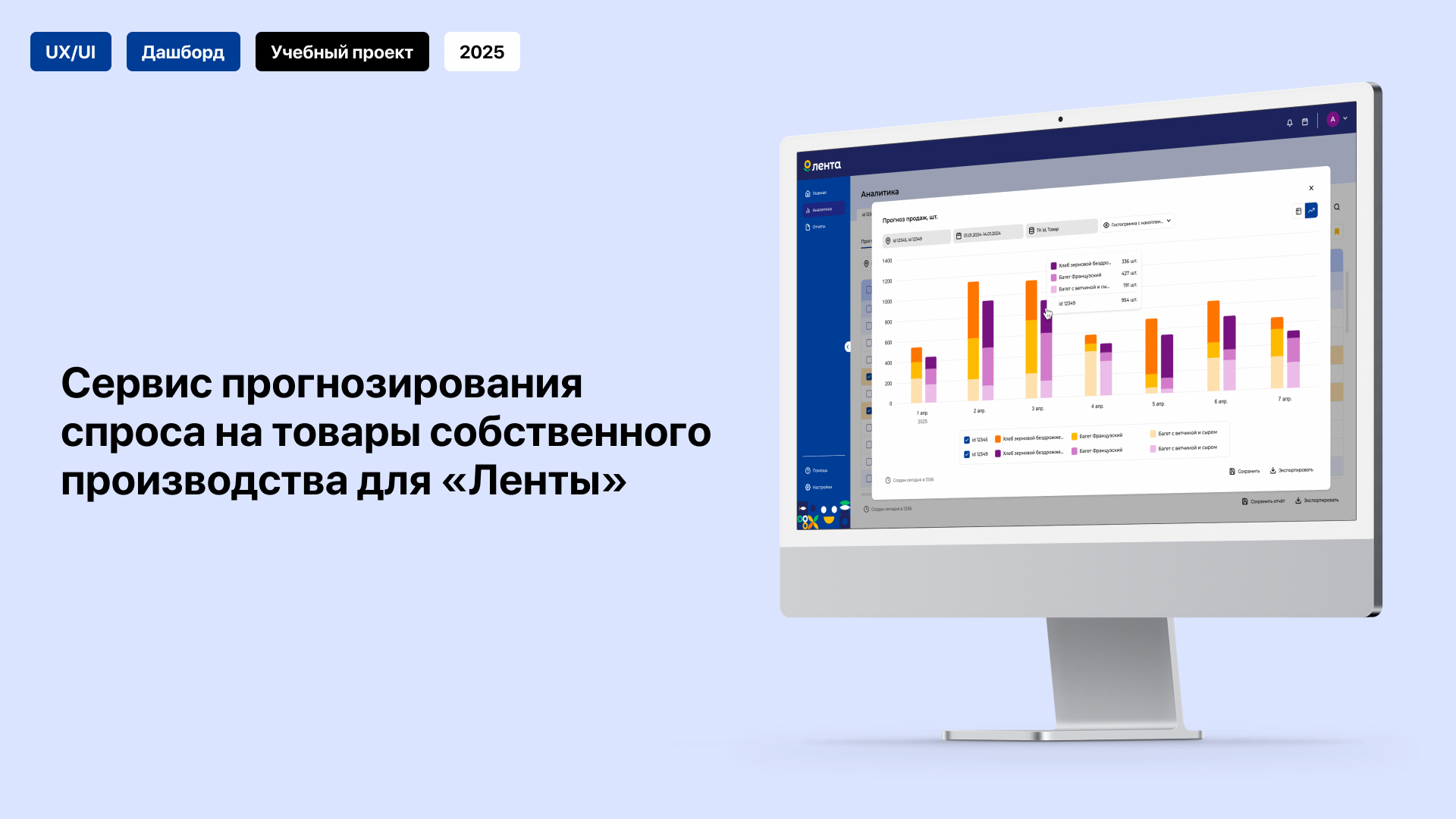 Дашборд для «Ленты» — Изображение №1 — Интерфейсы на Dprofile