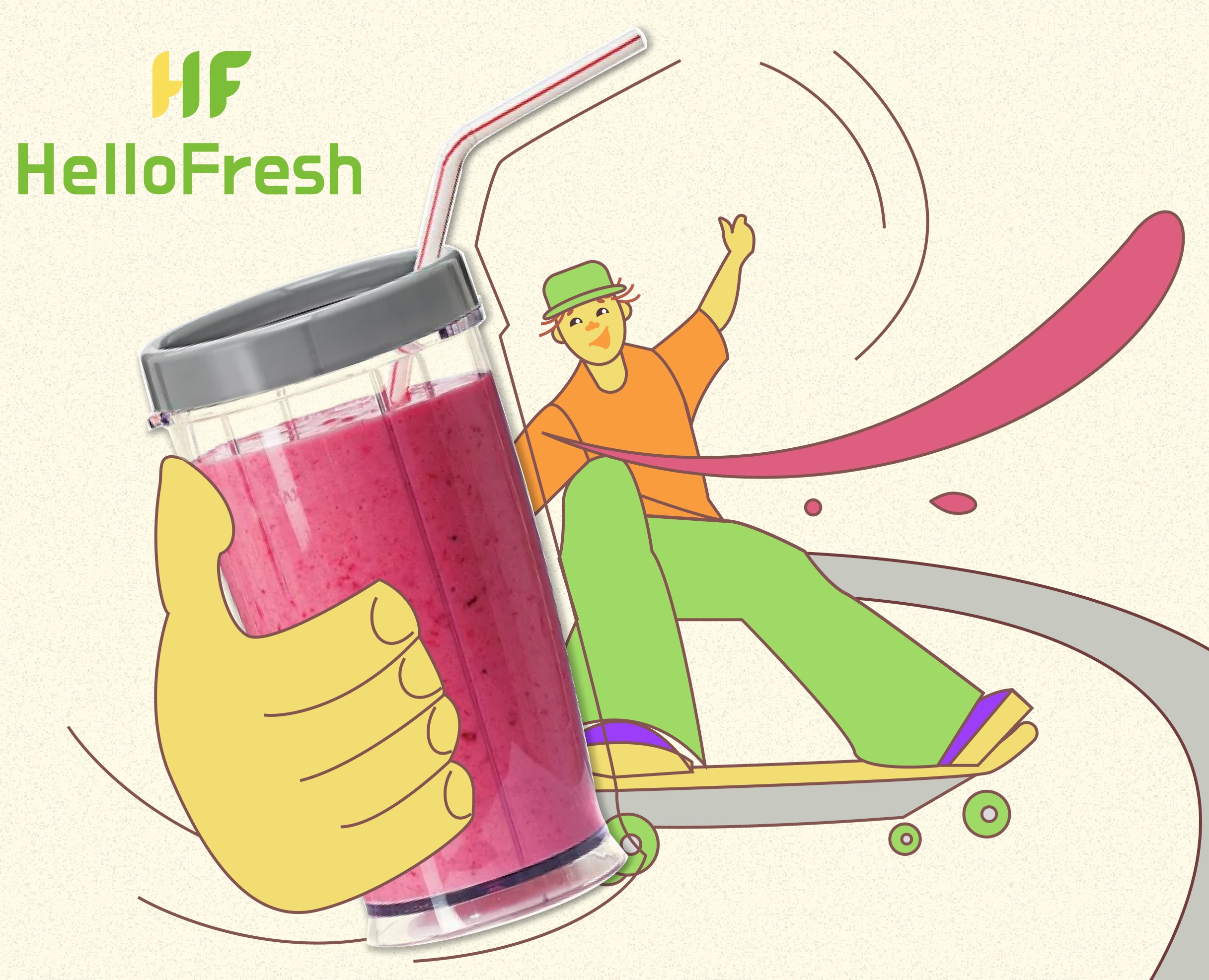 HelloFresh / Брендинг, лендинг на Dprofile