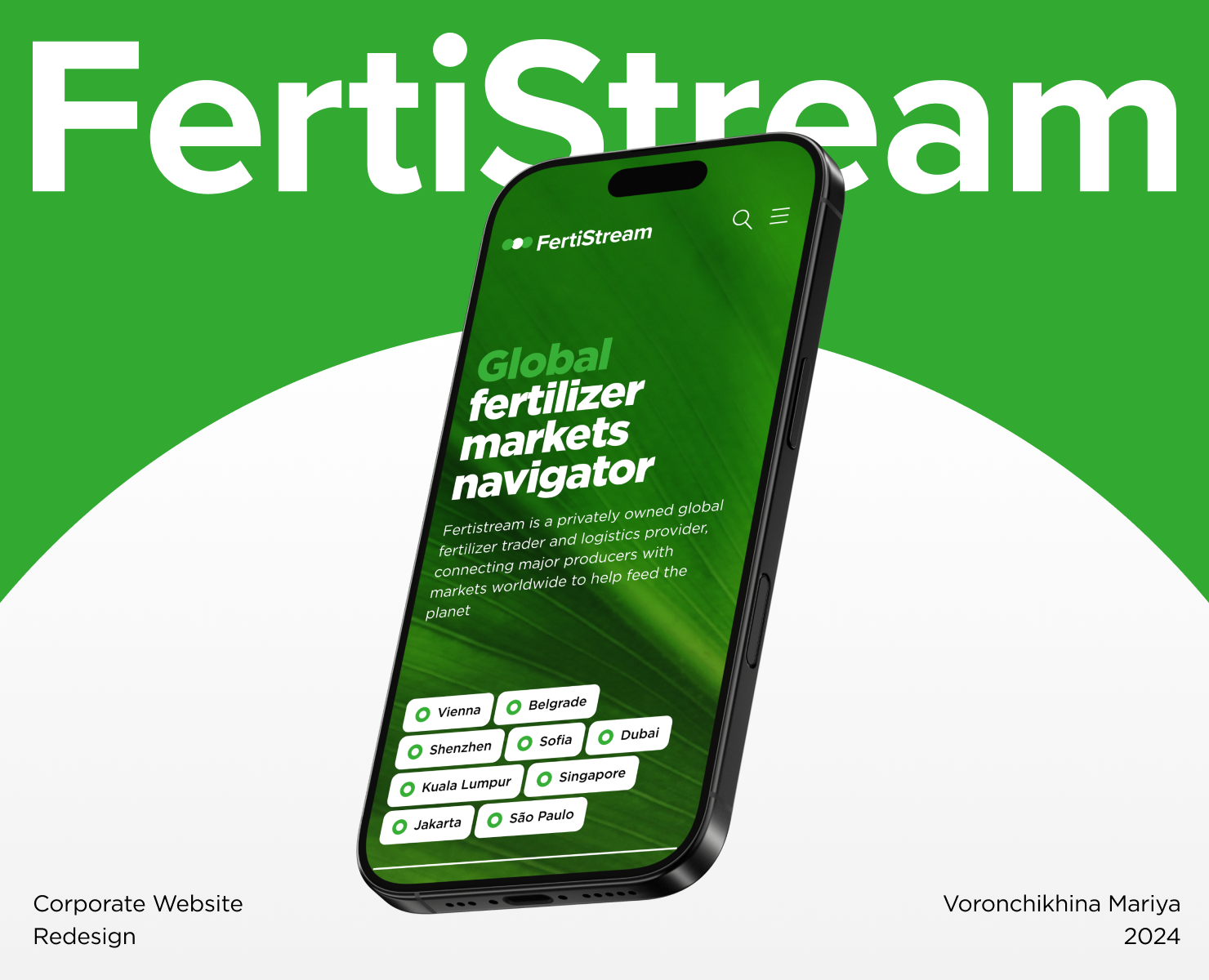 Corporate Website for Fertilizer Trader — Интерфейсы на Dprofile