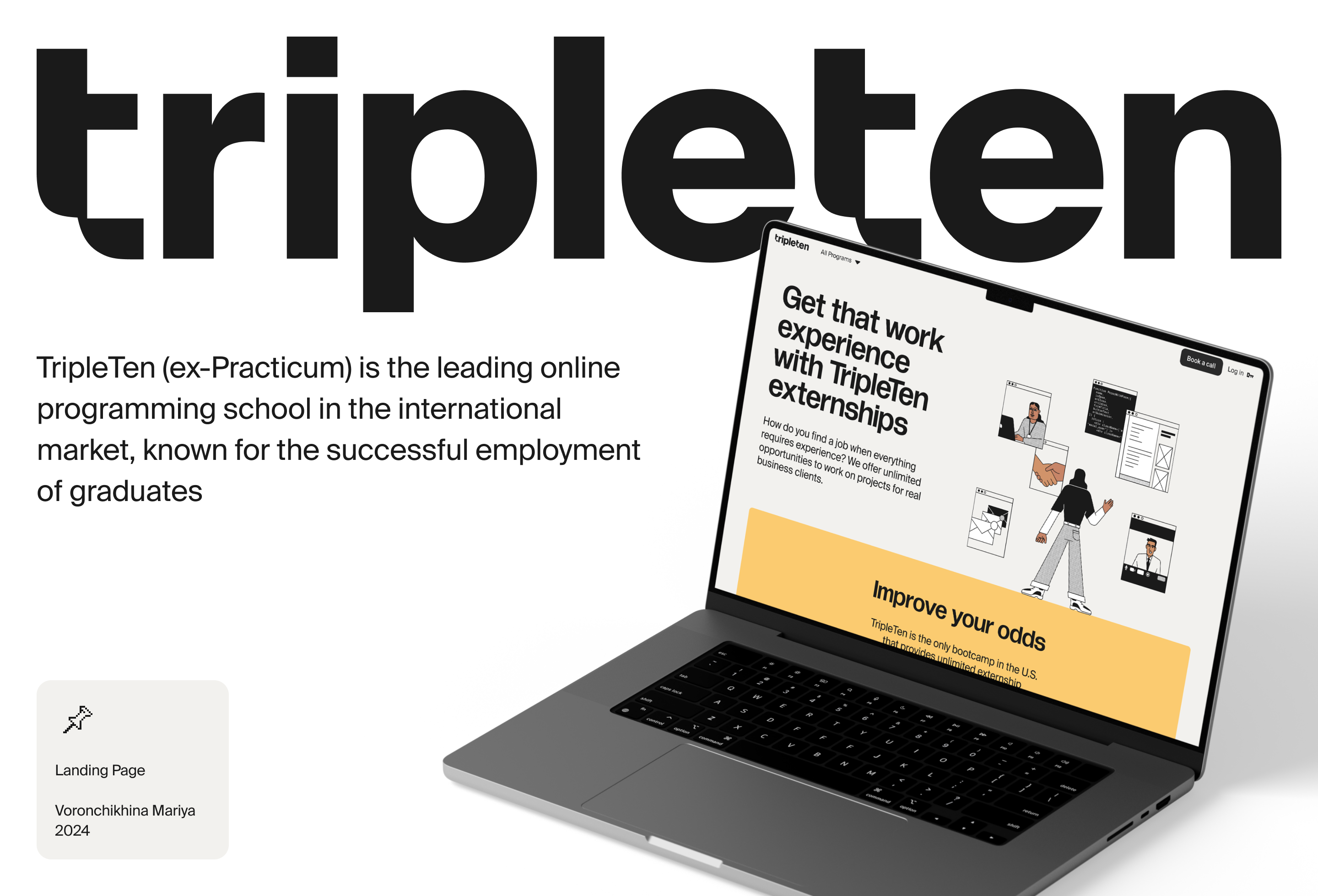 TripleTen Landing Page — Изображение №1 — Интерфейсы на Dprofile