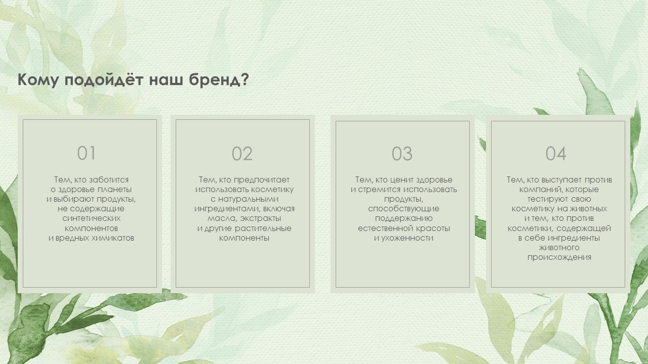 Презентация для бьюти-бренда Ecolatier — Изображение №3 — Маркетинг на Dprofile