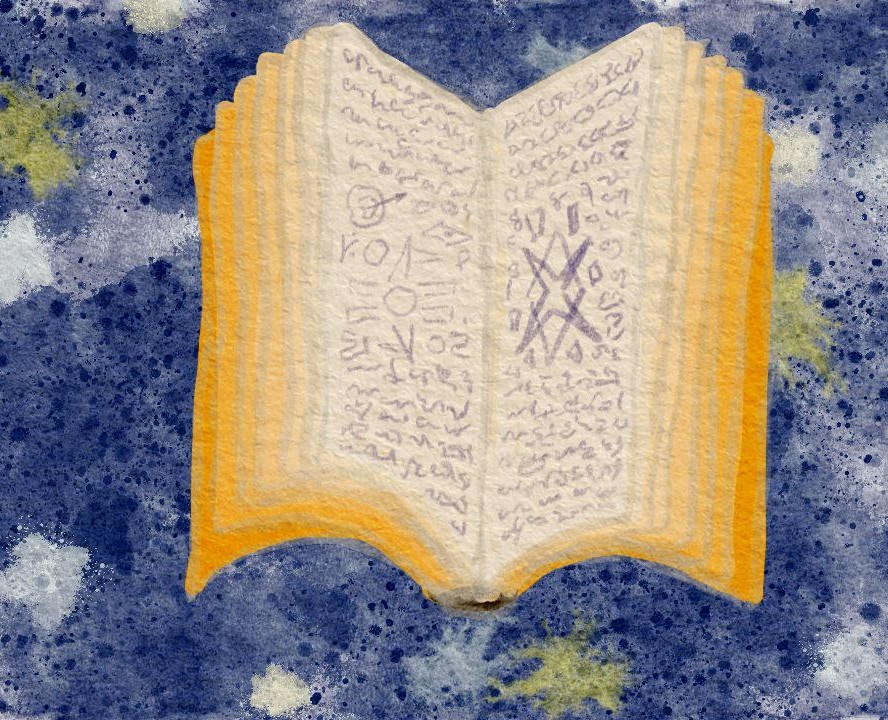 Магическая книга — Иллюстрация на Dprofile