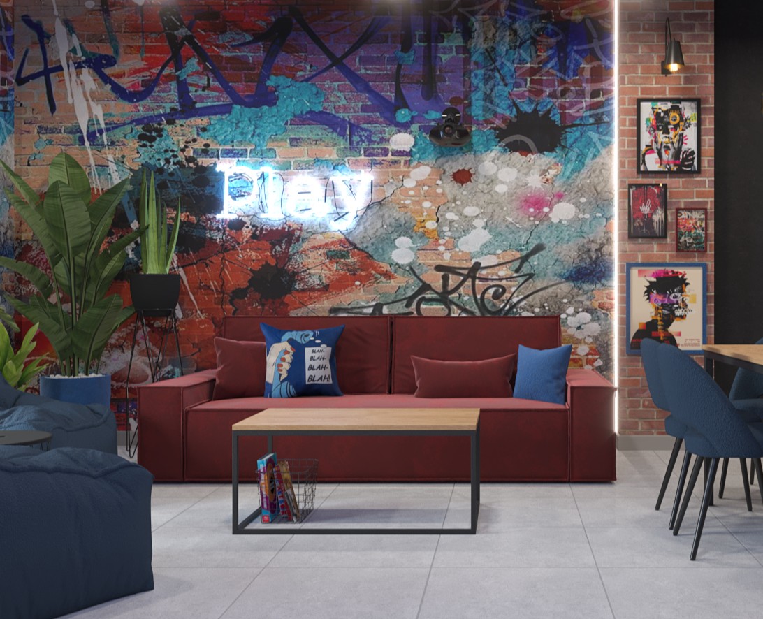 Антикафе — 3D на Dprofile