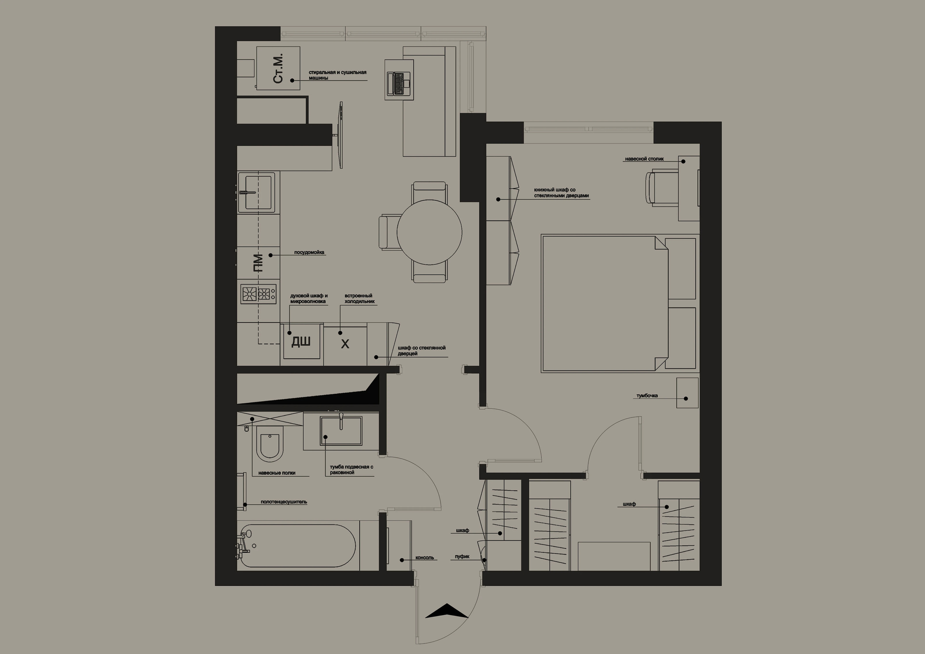 Квартира в ЖК "Красный металлист" — Изображение №15 — Иллюстрация, 3D на Dprofile