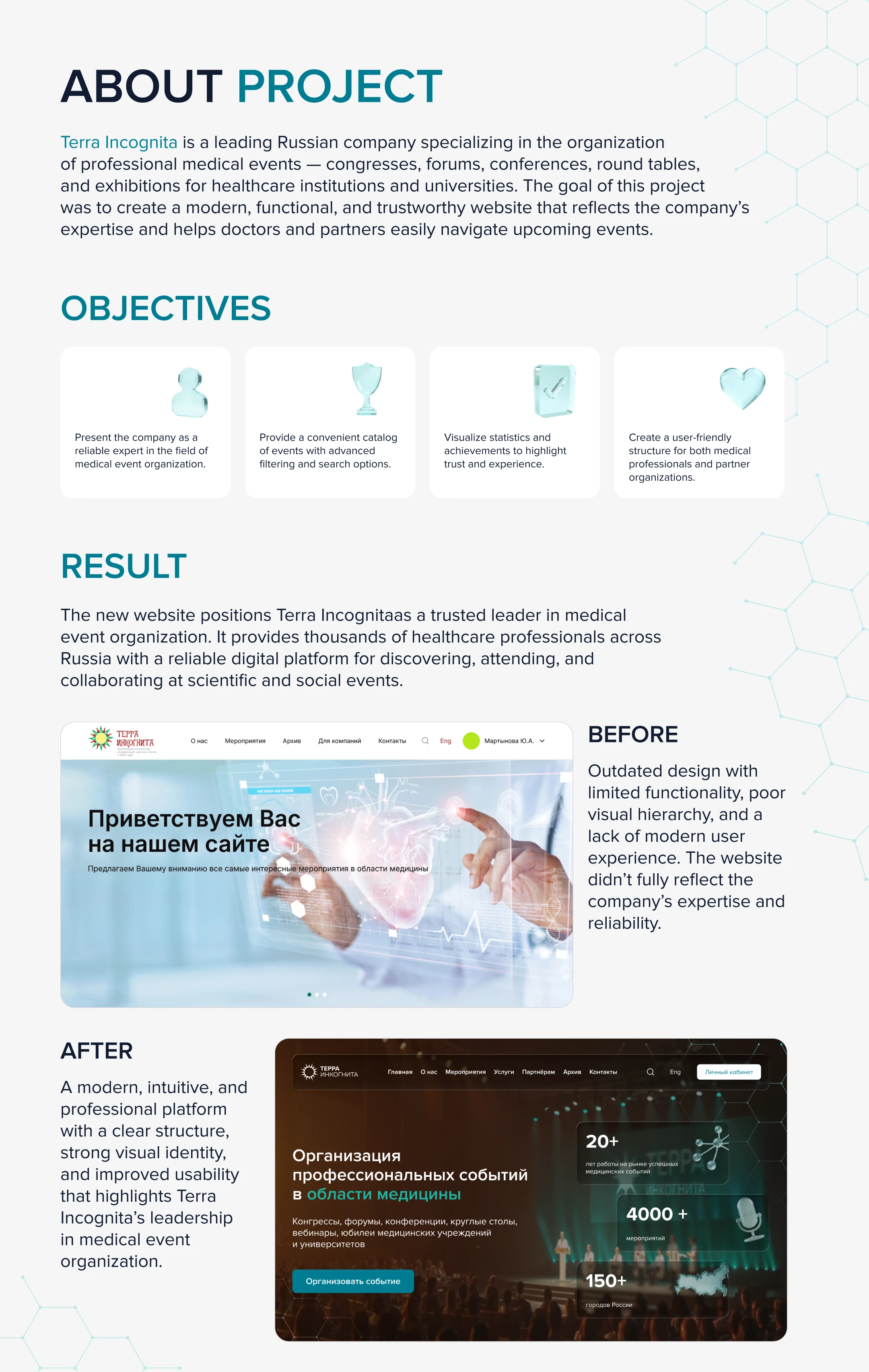 Website medical events | Сайт медицинские мероприятия — Изображение №2 — Интерфейсы на Dprofile
