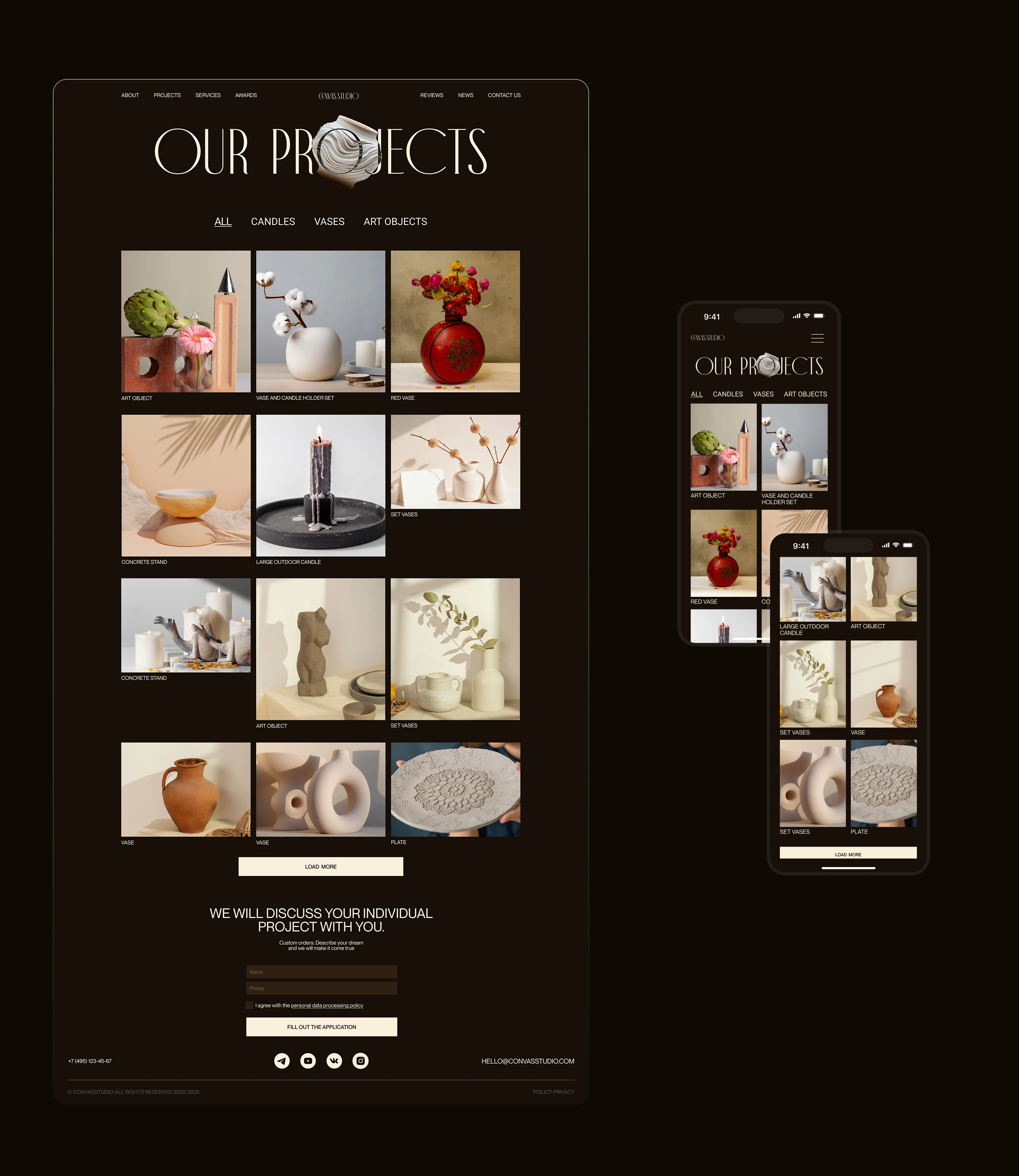 Canvas Studio | Corporate Website — Изображение №5 — Интерфейсы на Dprofile