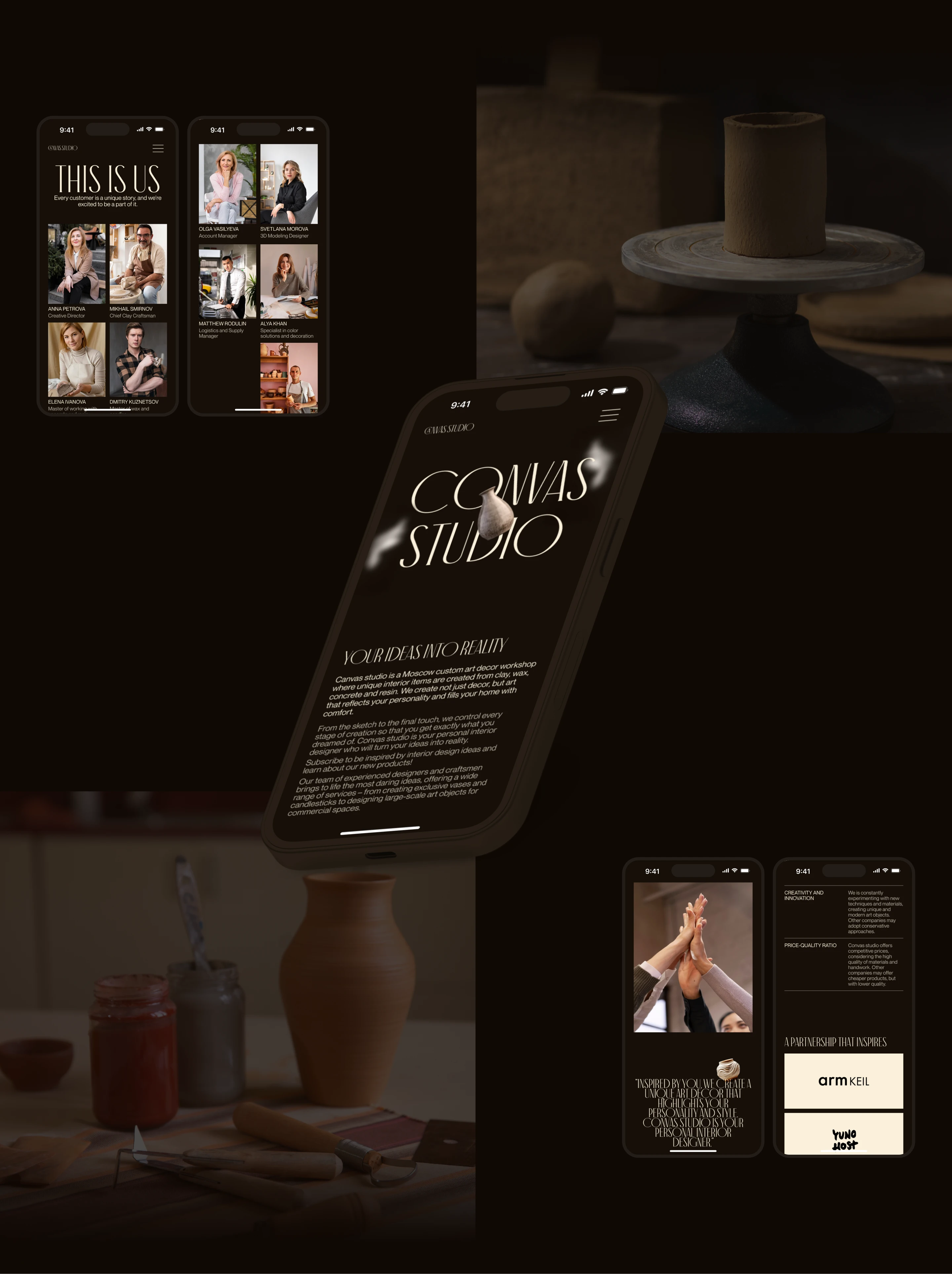 Canvas Studio | Corporate Website — Изображение №10 — Интерфейсы на Dprofile
