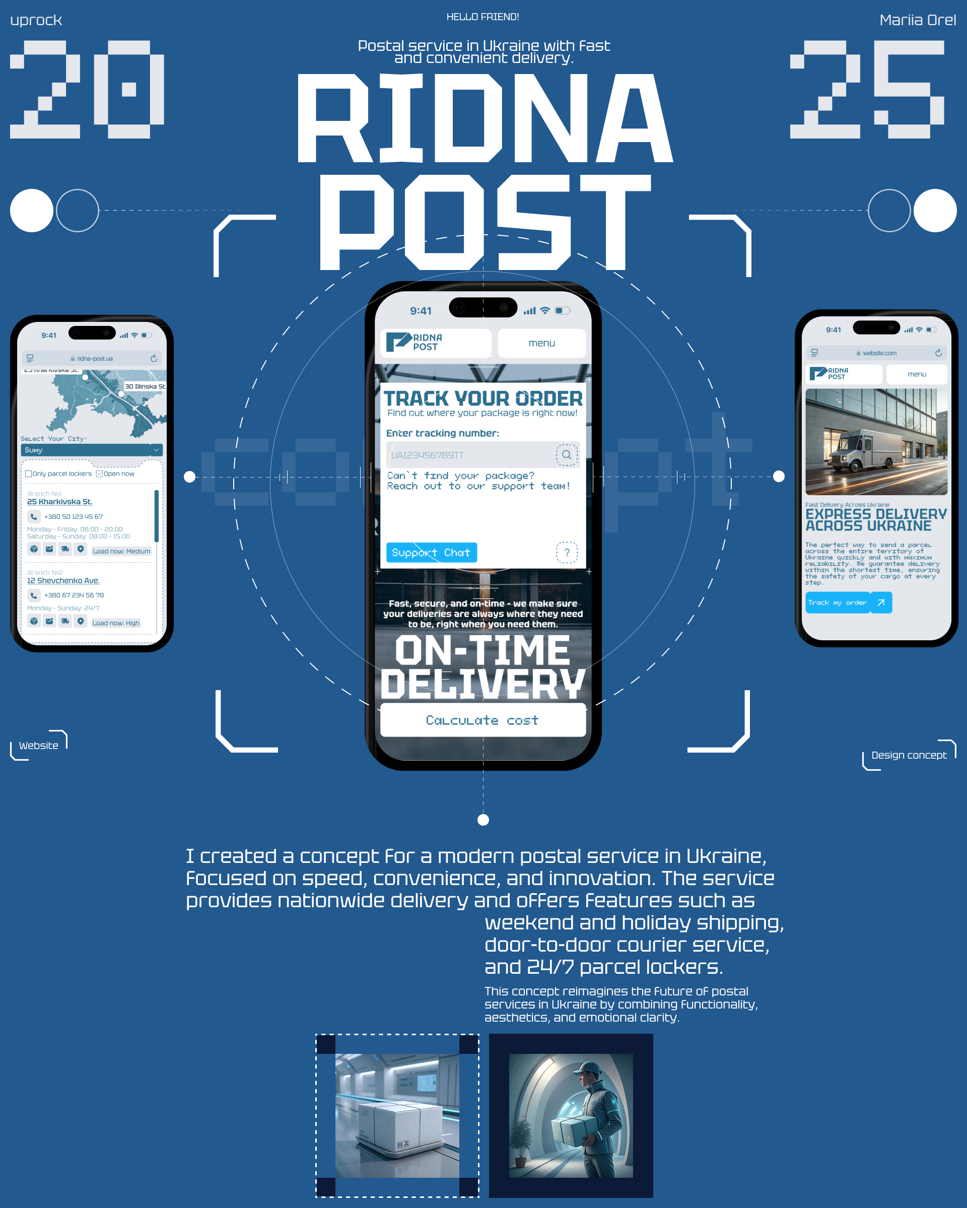 Website for postal service — Изображение №1 — Интерфейсы на Dprofile