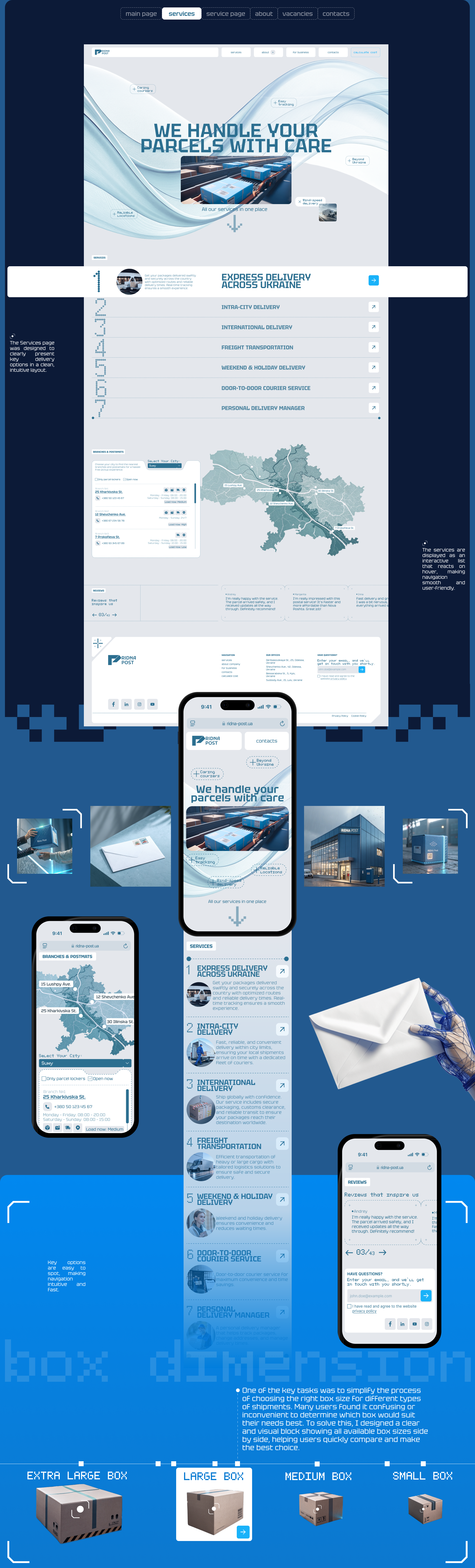 Website for postal service — Изображение №5 — Интерфейсы на Dprofile