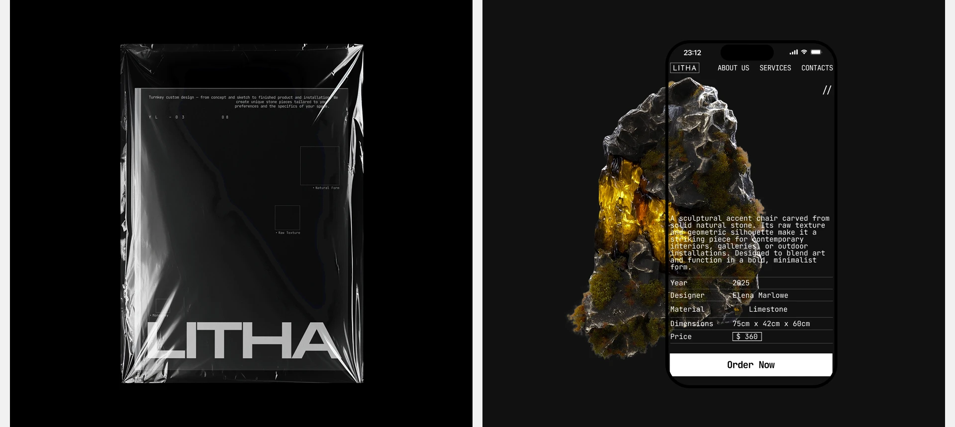 Сайт для мебели из камня LITHA — Изображение №14 — Интерфейсы на Dprofile