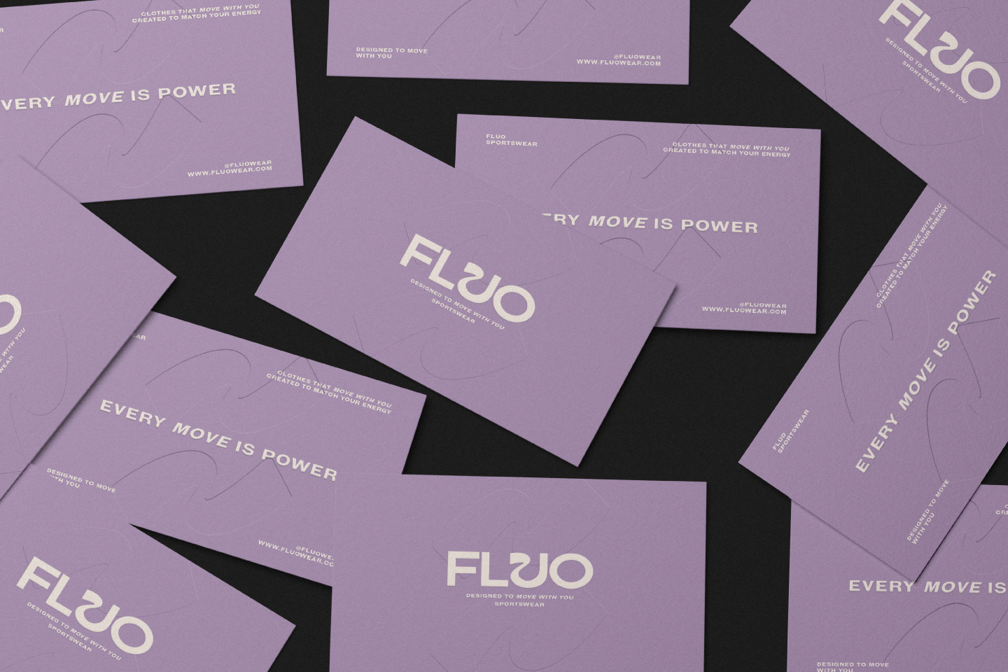 Fluo / фирменный стиль для спортивной одежды — Изображение №3 — Брендинг на Dprofile