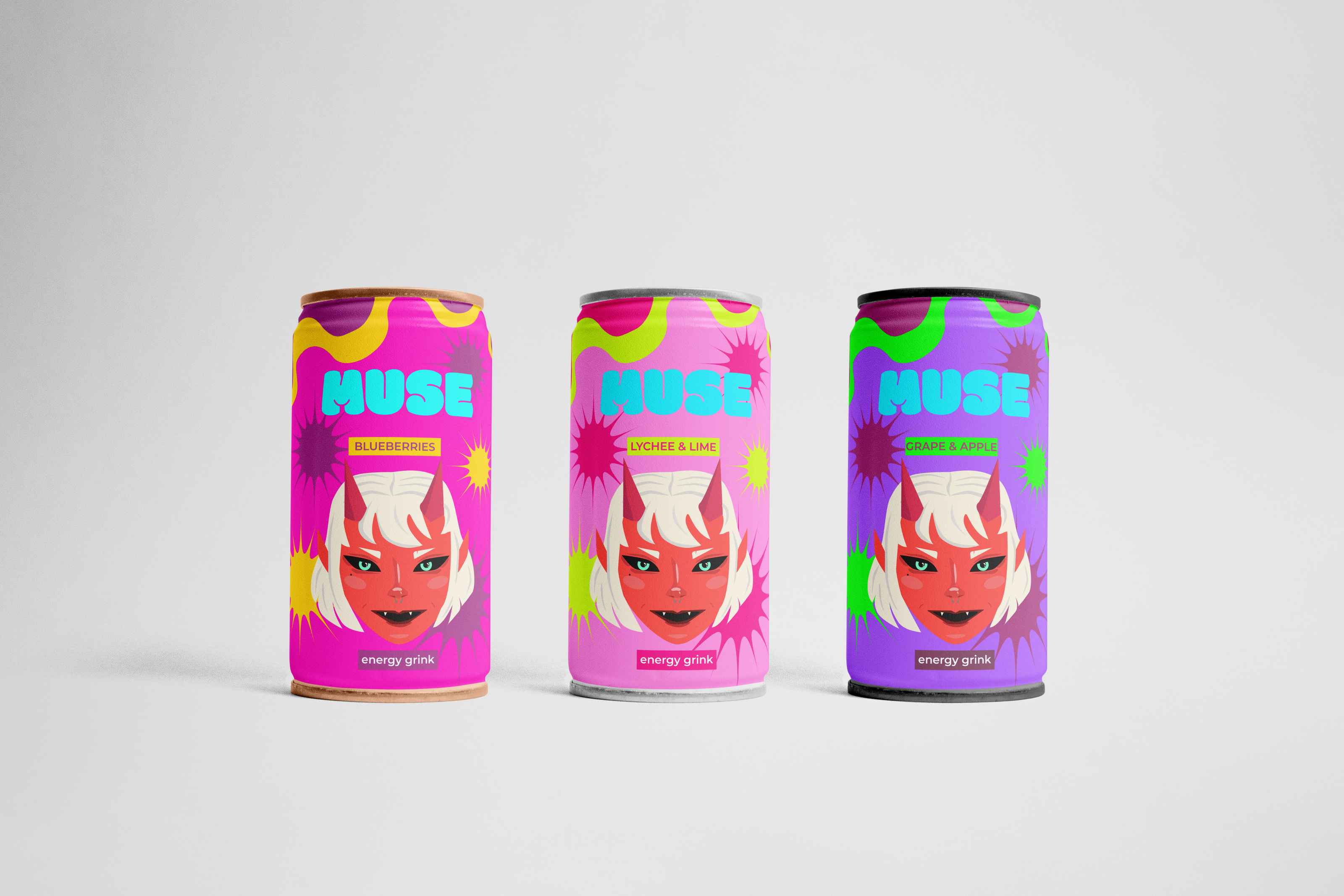 Drink energy "MUSE" — Изображение №11 — Брендинг, Иллюстрация на Dprofile