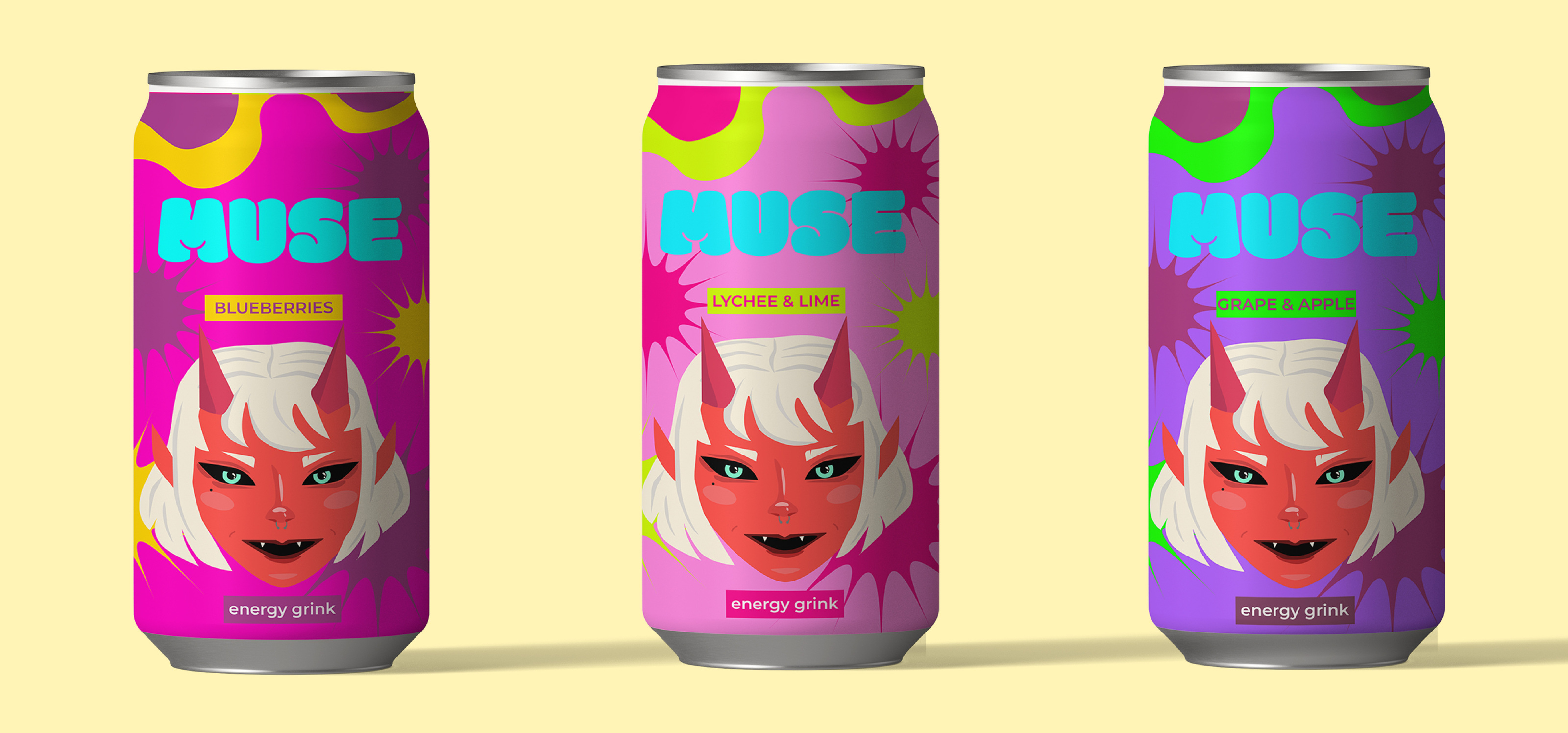Drink energy "MUSE" — Изображение №1 — Брендинг, Иллюстрация на Dprofile