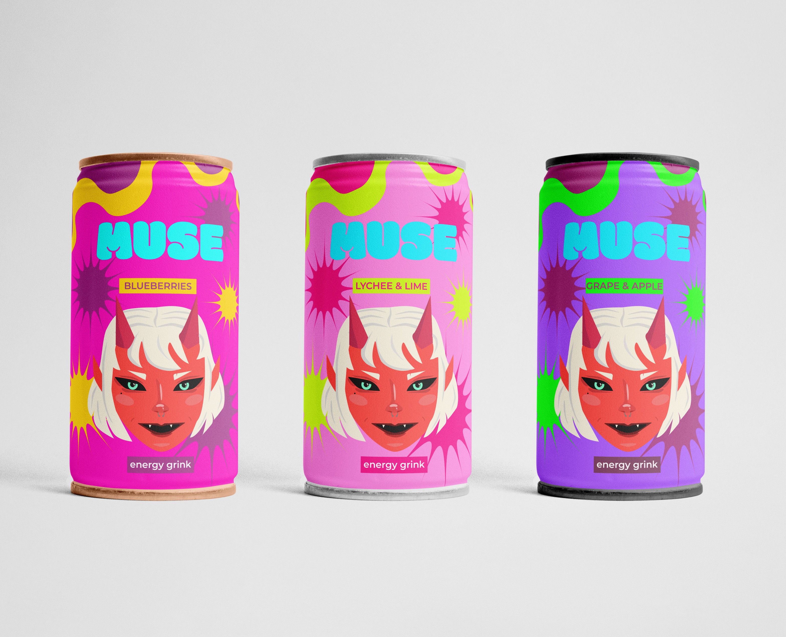 Drink energy "MUSE" — Брендинг, Иллюстрация на Dprofile