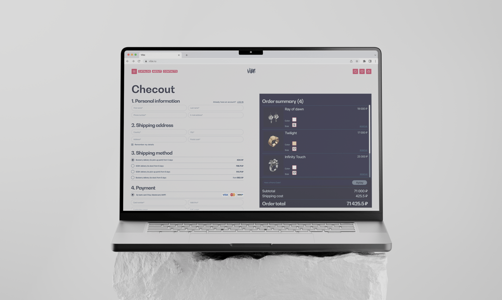 VIBE Corporate web-site — Изображение №7 — Интерфейсы на Dprofile