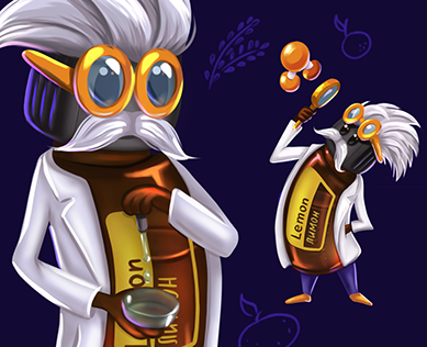 Доктор Дот: персонаж для компании DoTerra — Иллюстрация на Dprofile