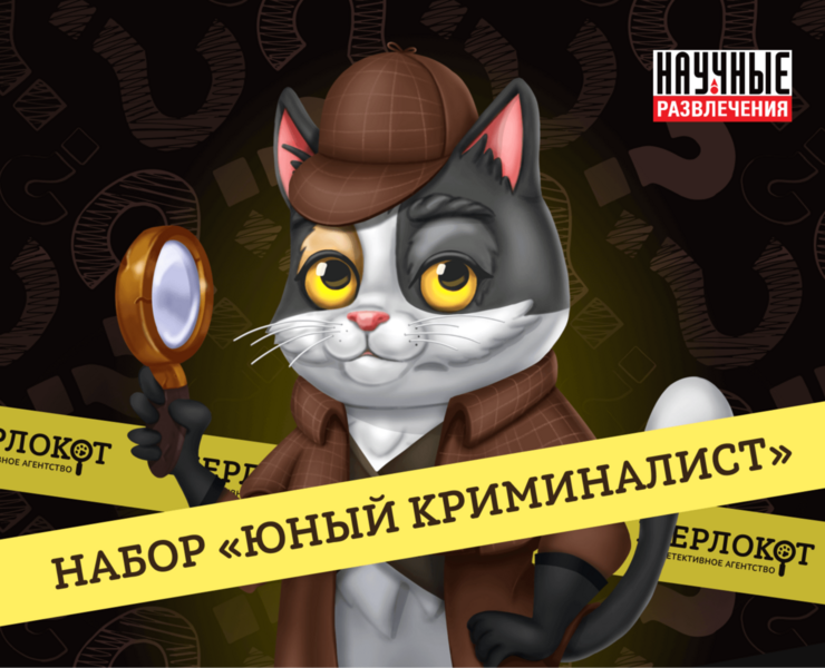 Набор «Юный криминалист» / Разработка персонажа и дизайн — Брендинг, Иллюстрация на Dprofile