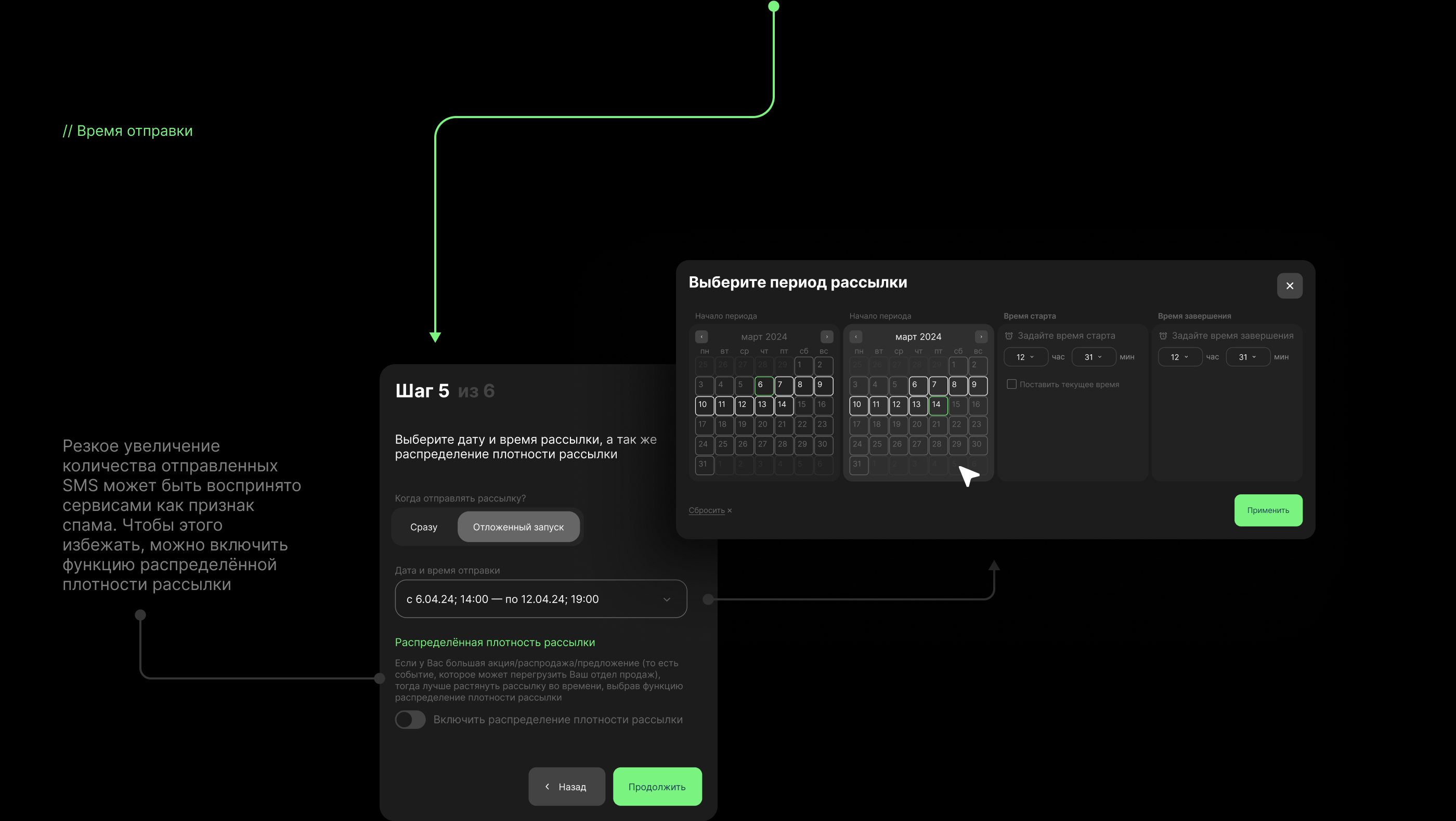 SMSLeads | Сервис рассылок v1.0 — Изображение №11 — Интерфейсы на Dprofile