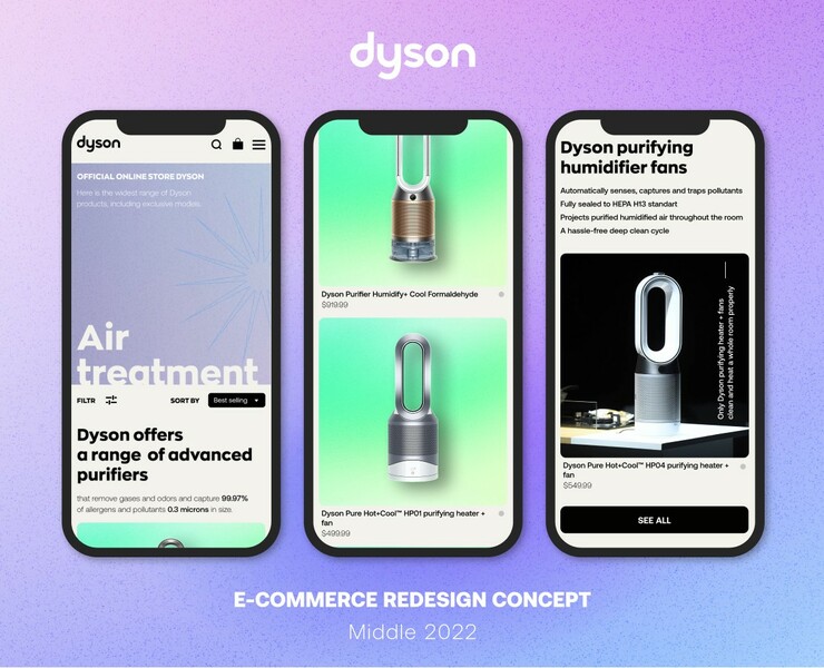 DYSON — E-commerce на Dprofile