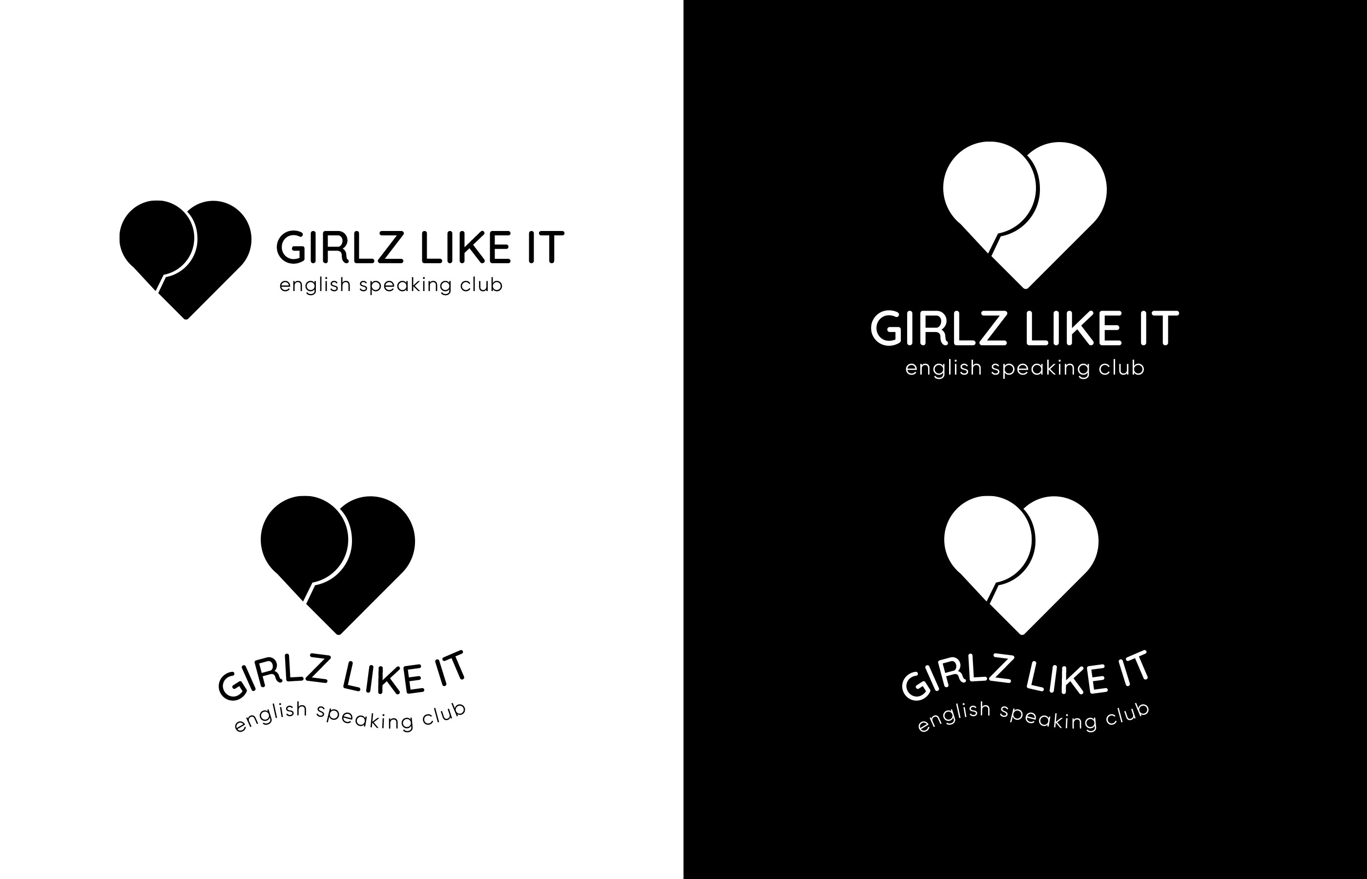 English speaking club logo — Изображение №4 — Брендинг на Dprofile