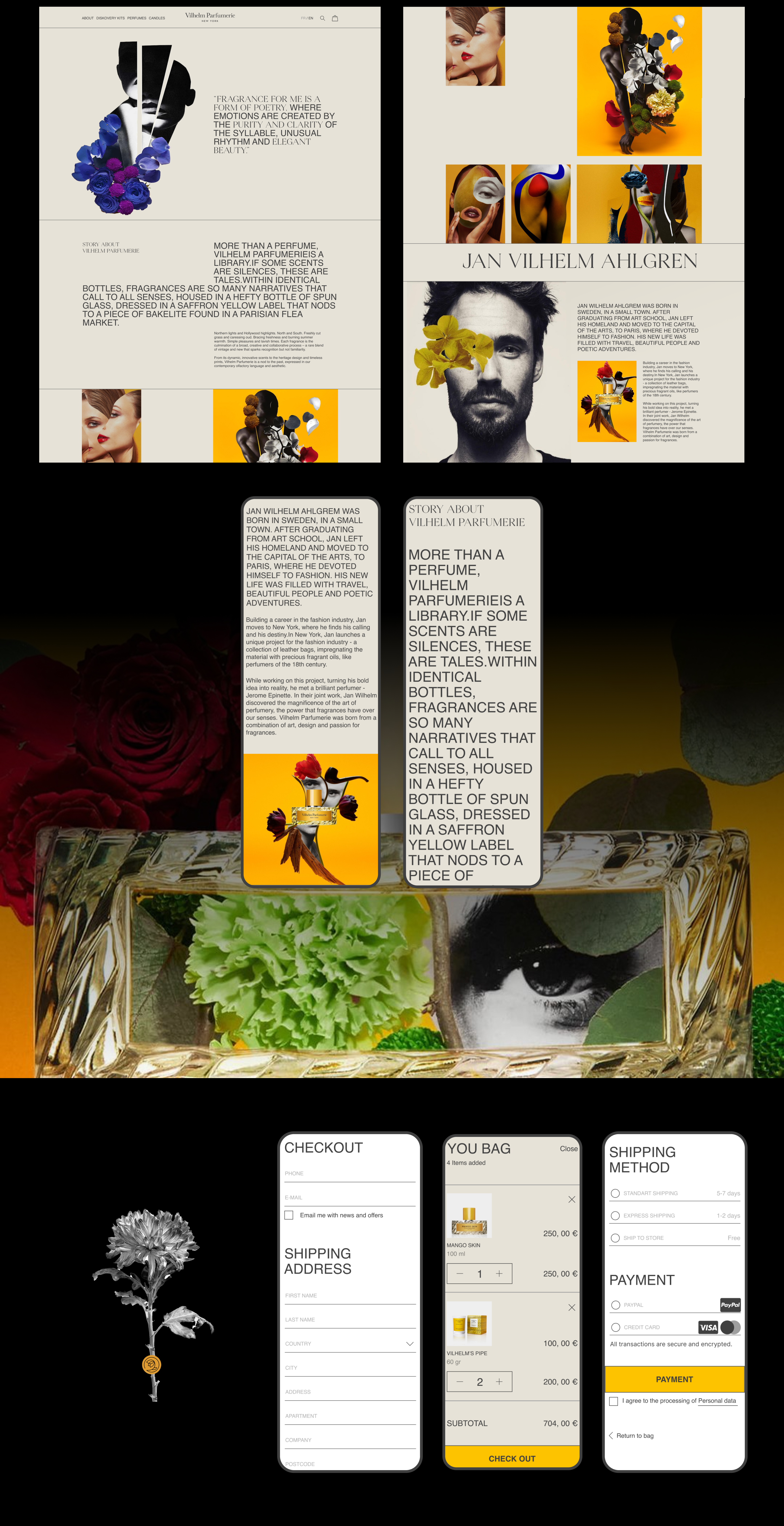Vilhelm Parfumerie/ e-commerce/ website — Изображение №6 — Интерфейсы, Брендинг на Dprofile