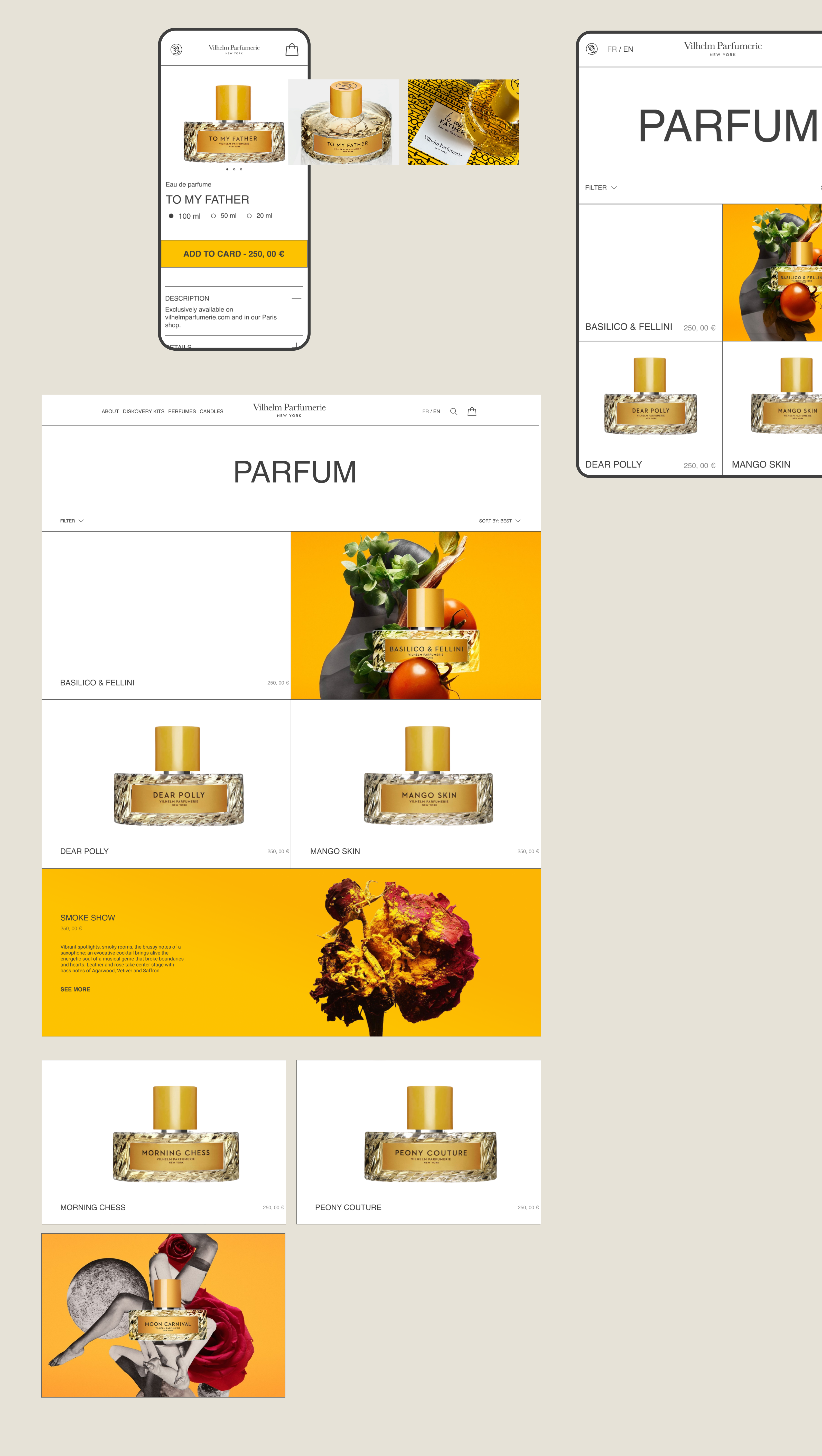 Vilhelm Parfumerie/ e-commerce/ website — Изображение №4 — Интерфейсы, Брендинг на Dprofile