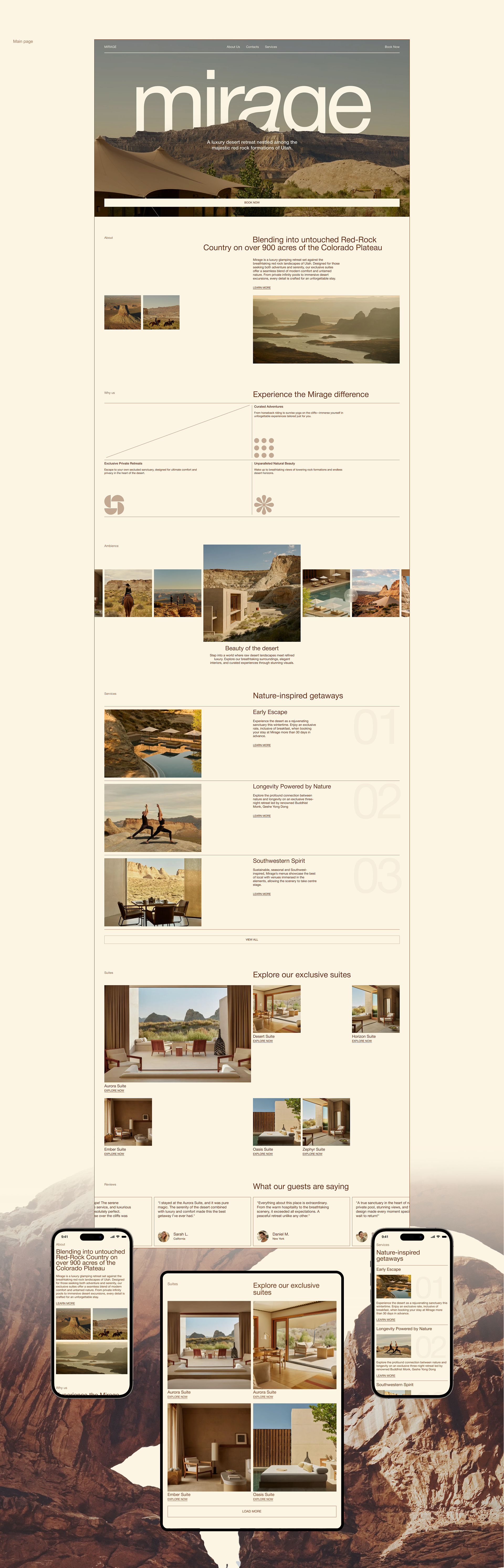 Mirage - глемпинг отель в пустыне Юта — Изображение №3 — Интерфейсы на Dprofile