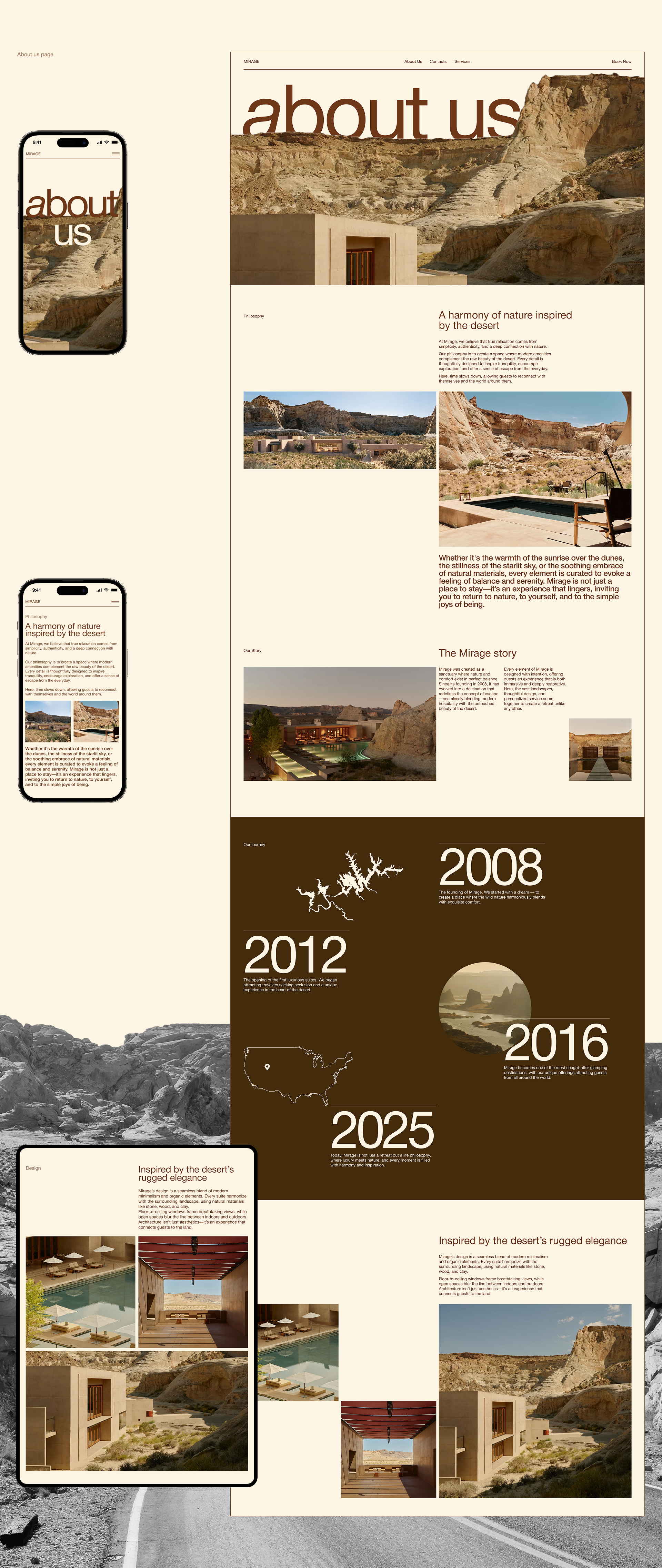 Mirage - глемпинг отель в пустыне Юта — Изображение №5 — Интерфейсы на Dprofile