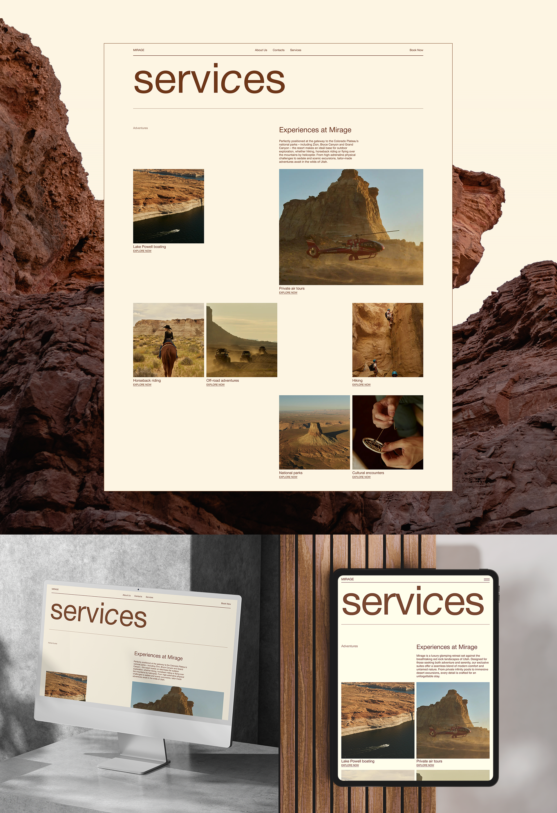 Mirage - глемпинг отель в пустыне Юта — Изображение №9 — Интерфейсы на Dprofile