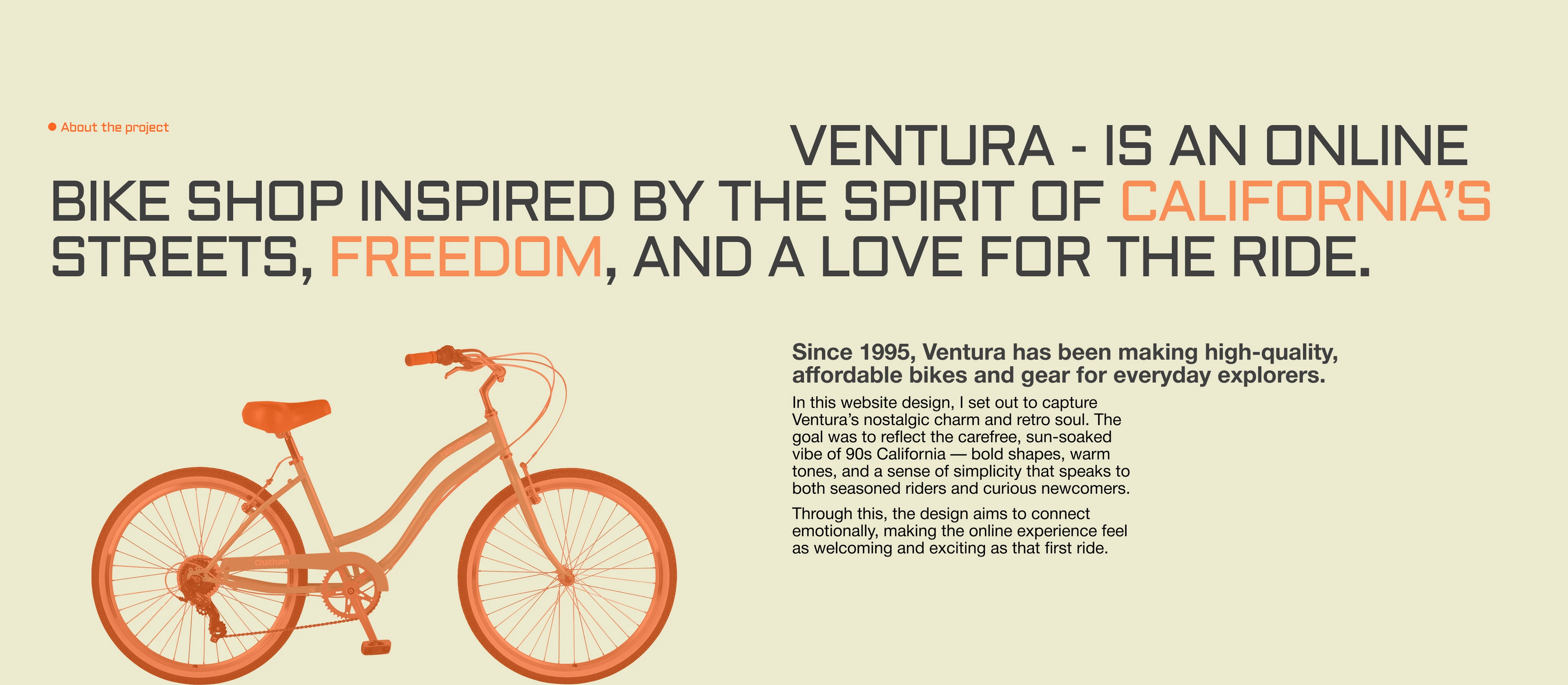 Ventura - интернет-магазин велосипедов в Калифорнии — Изображение №2 — Интерфейсы на Dprofile