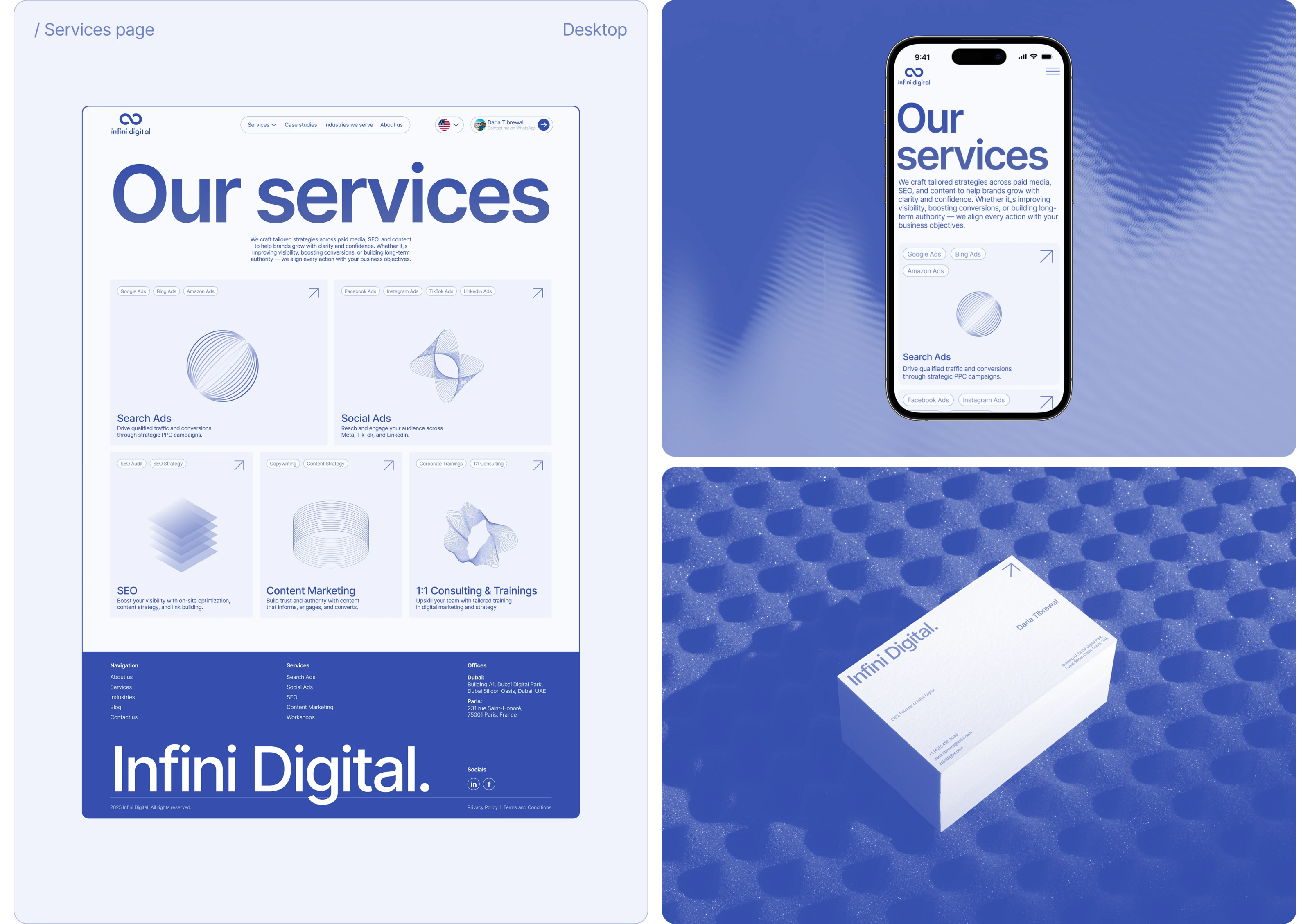 Infini Digital - Маркетинговое Агентство — Изображение №6 — Интерфейсы на Dprofile