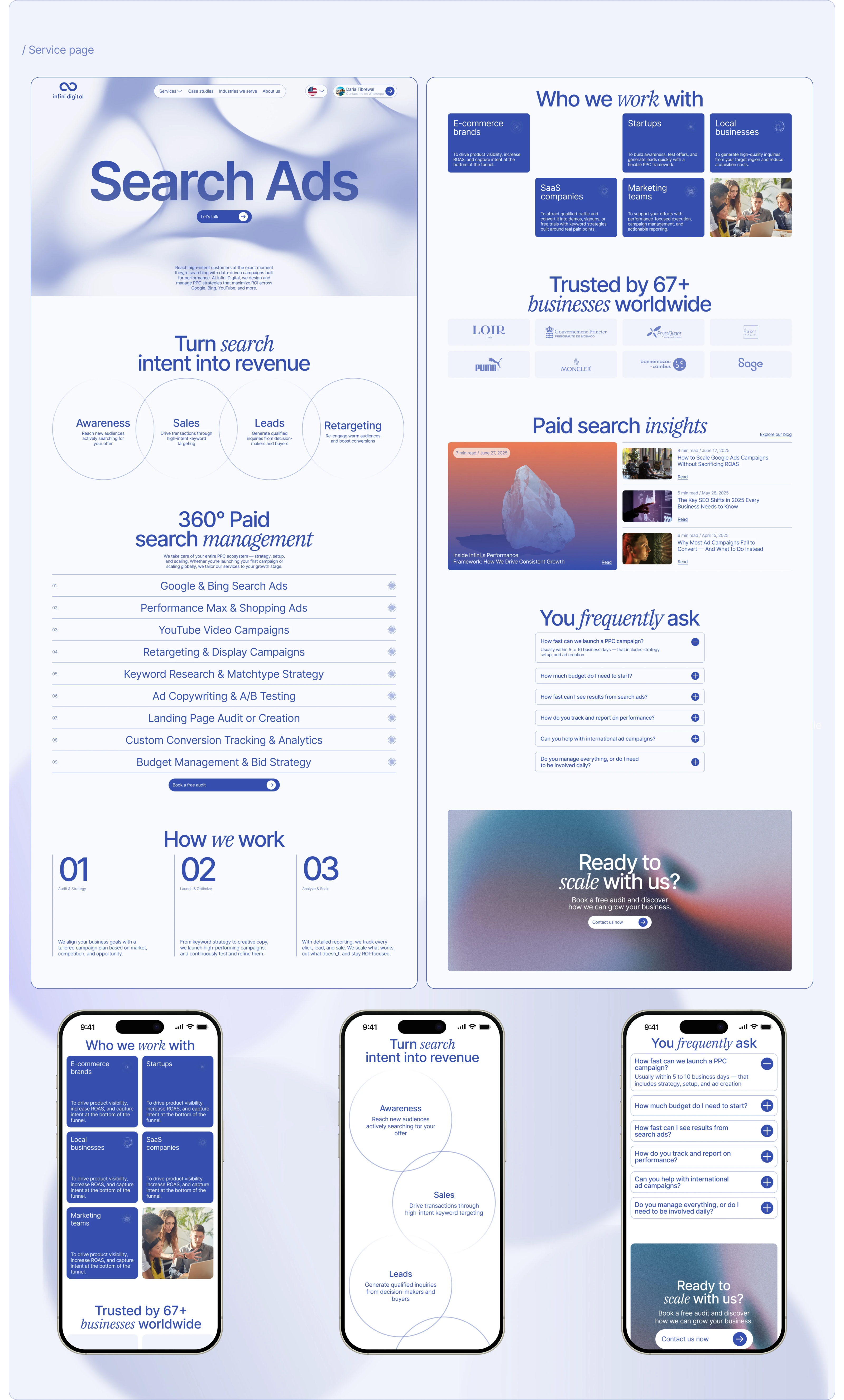 Infini Digital - Маркетинговое Агентство — Изображение №8 — Интерфейсы на Dprofile
