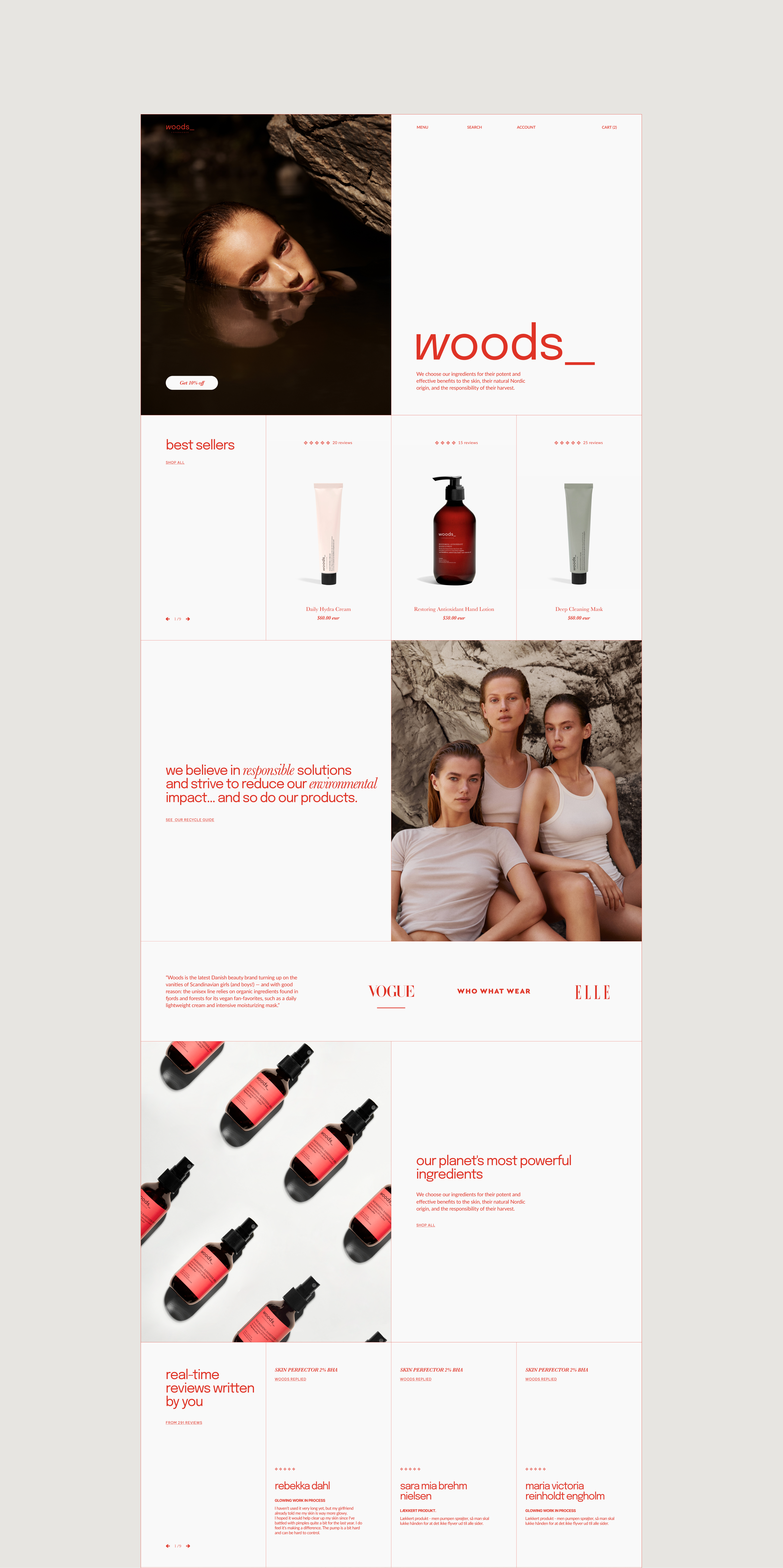 Woods_ Copenhagen — Изображение №3 — Интерфейсы, Брендинг на Dprofile