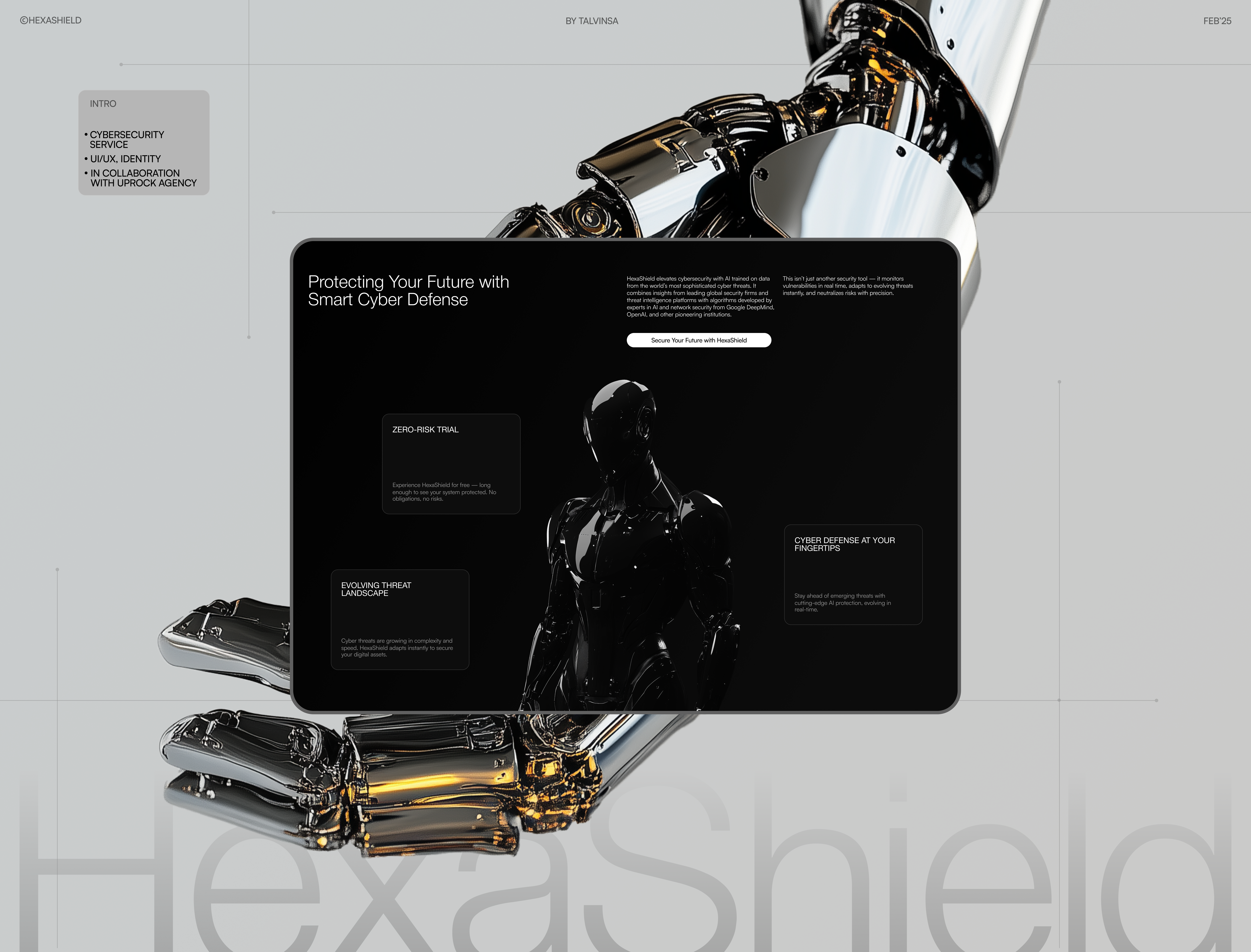 Hexashield — Изображение №1 — Интерфейсы, Брендинг на Dprofile