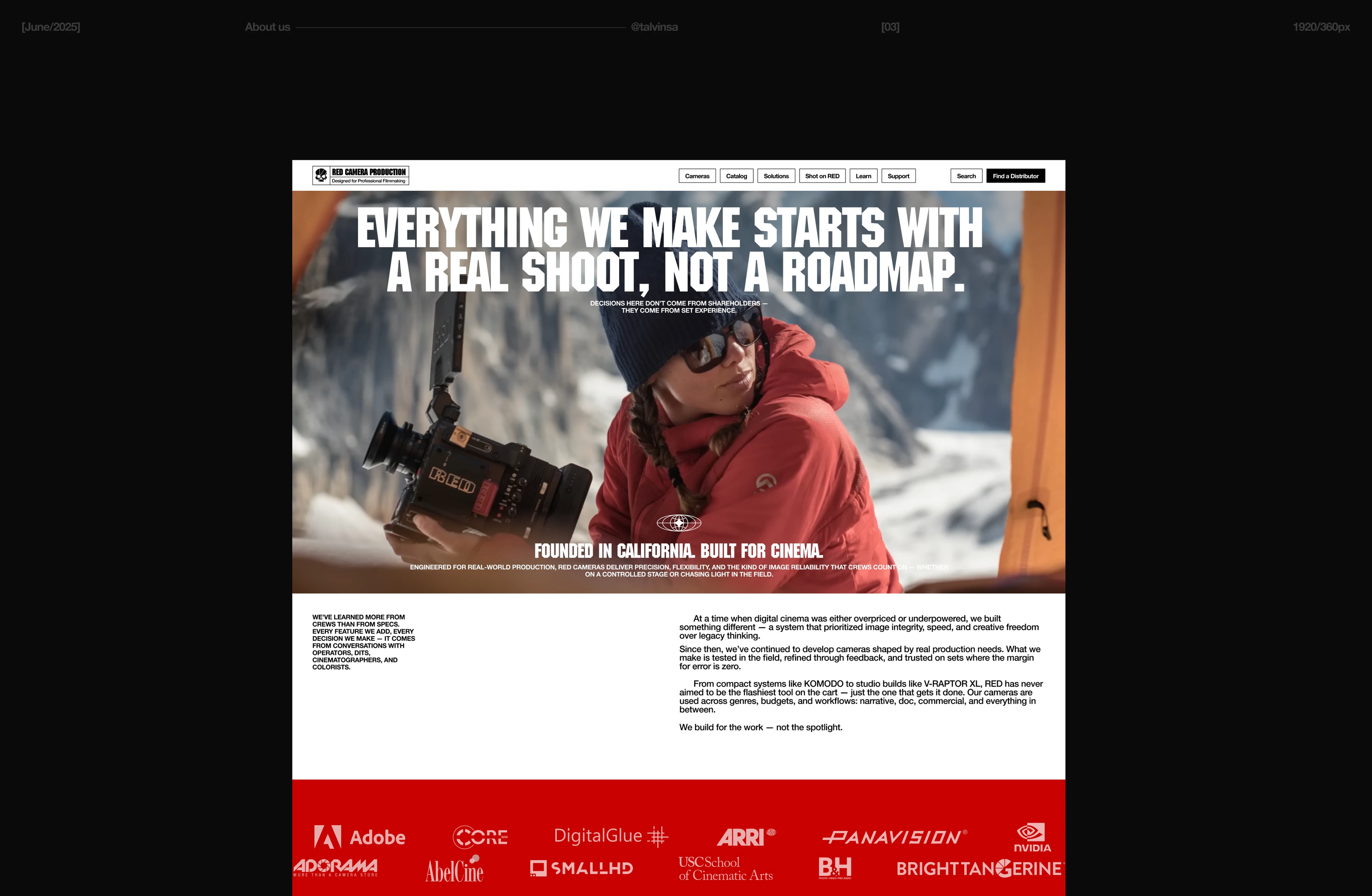 RED digital cameras — Изображение №18 — Интерфейсы, Брендинг на Dprofile