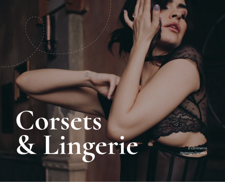 Fangahra's corsets & lingerie | E-commerce | Redesign на Dprofile