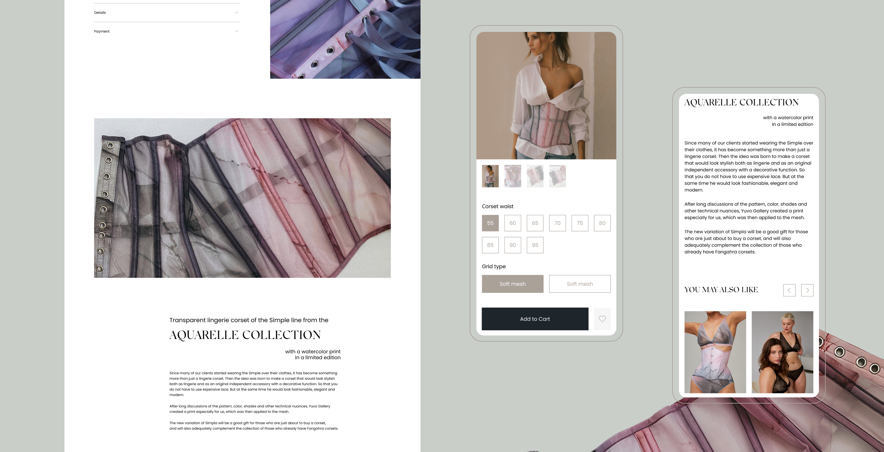 Fangahra's corsets & lingerie | E-commerce | Redesign — Изображение №18 — Интерфейсы на Dprofile